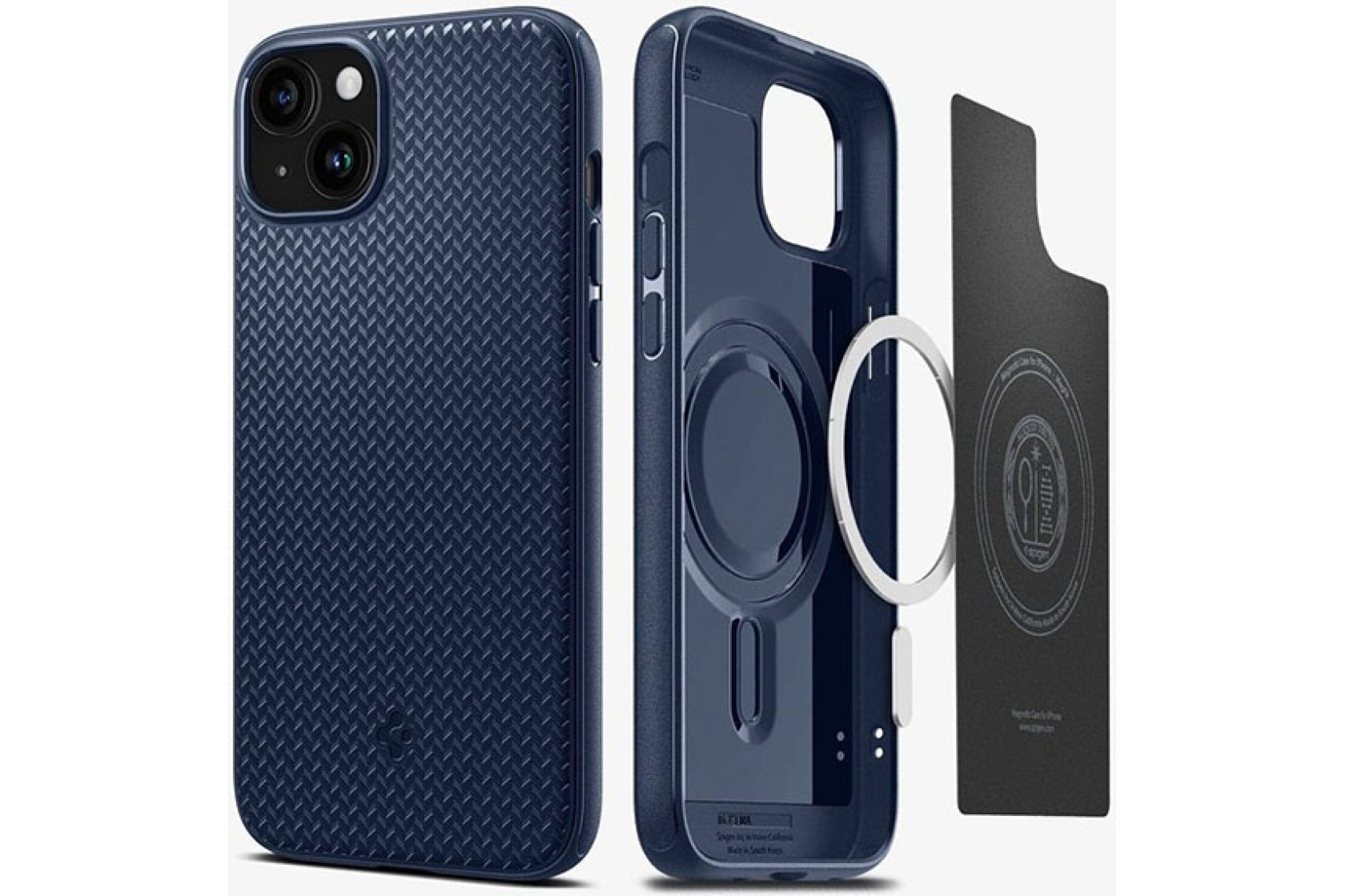 Чохол Spigen для Apple iPhone 15 Mag Armor MagFit, Navy Blue