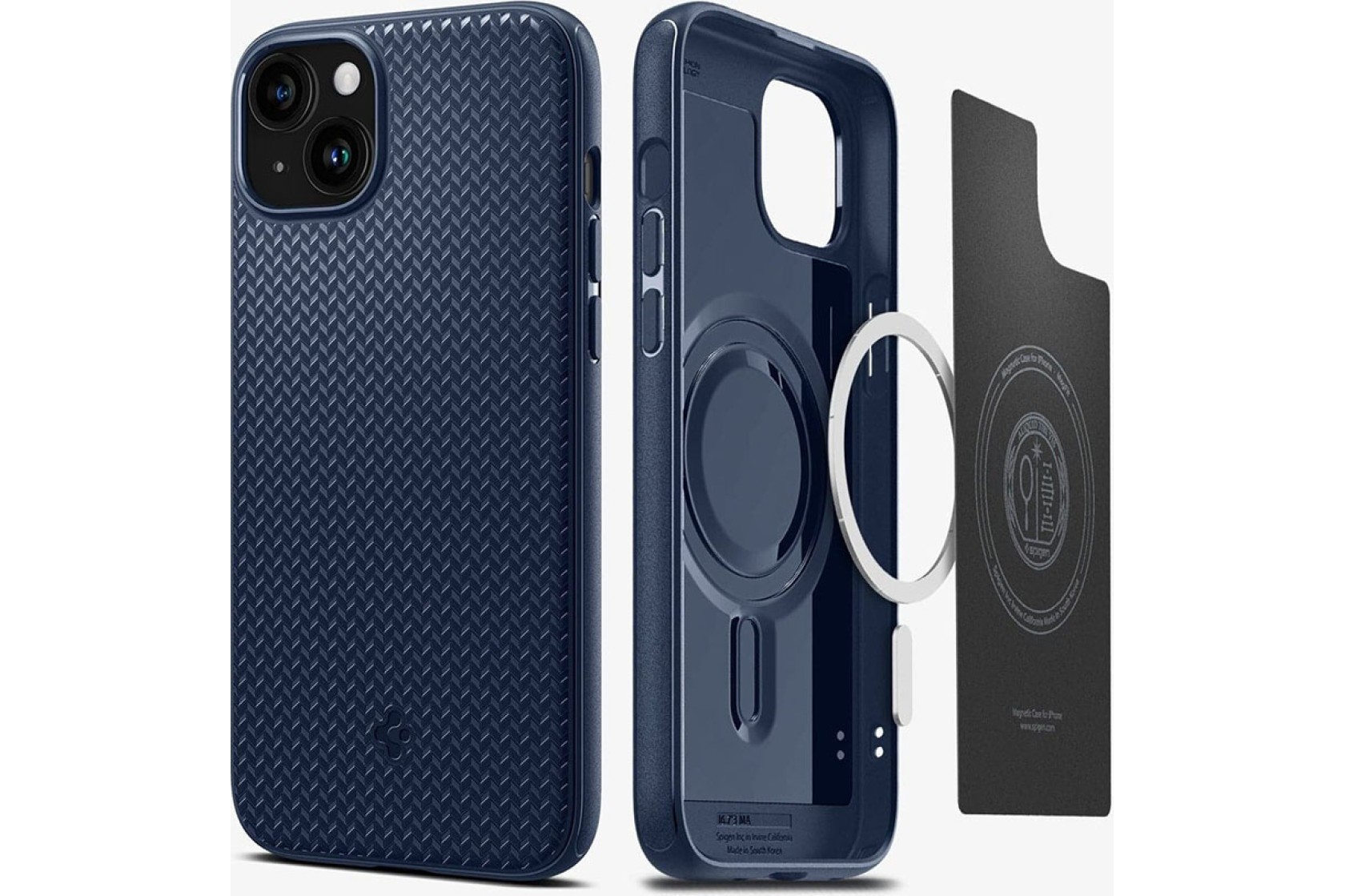 Чохол Spigen для Apple iPhone 15 Plus Mag Armor MagFit, Navy Blue