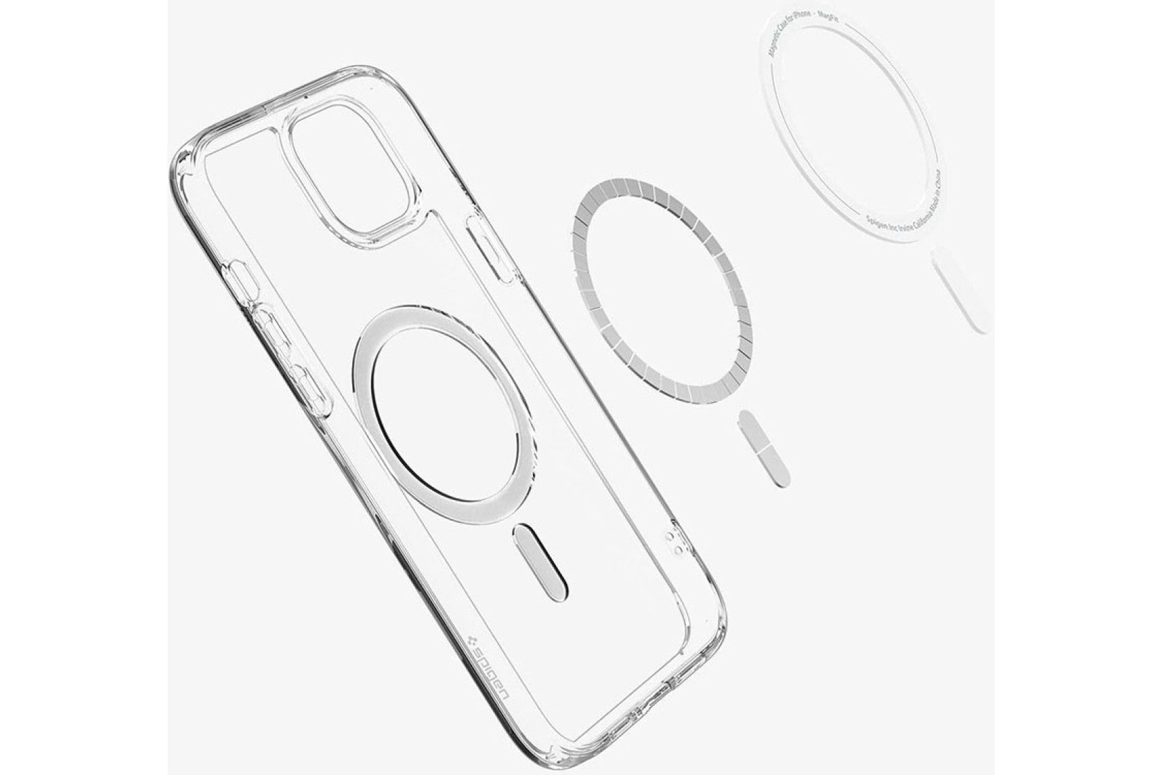 Чохол Spigen для iPhone 15 Plus Ultra Hybrid MagFit, Graphite
