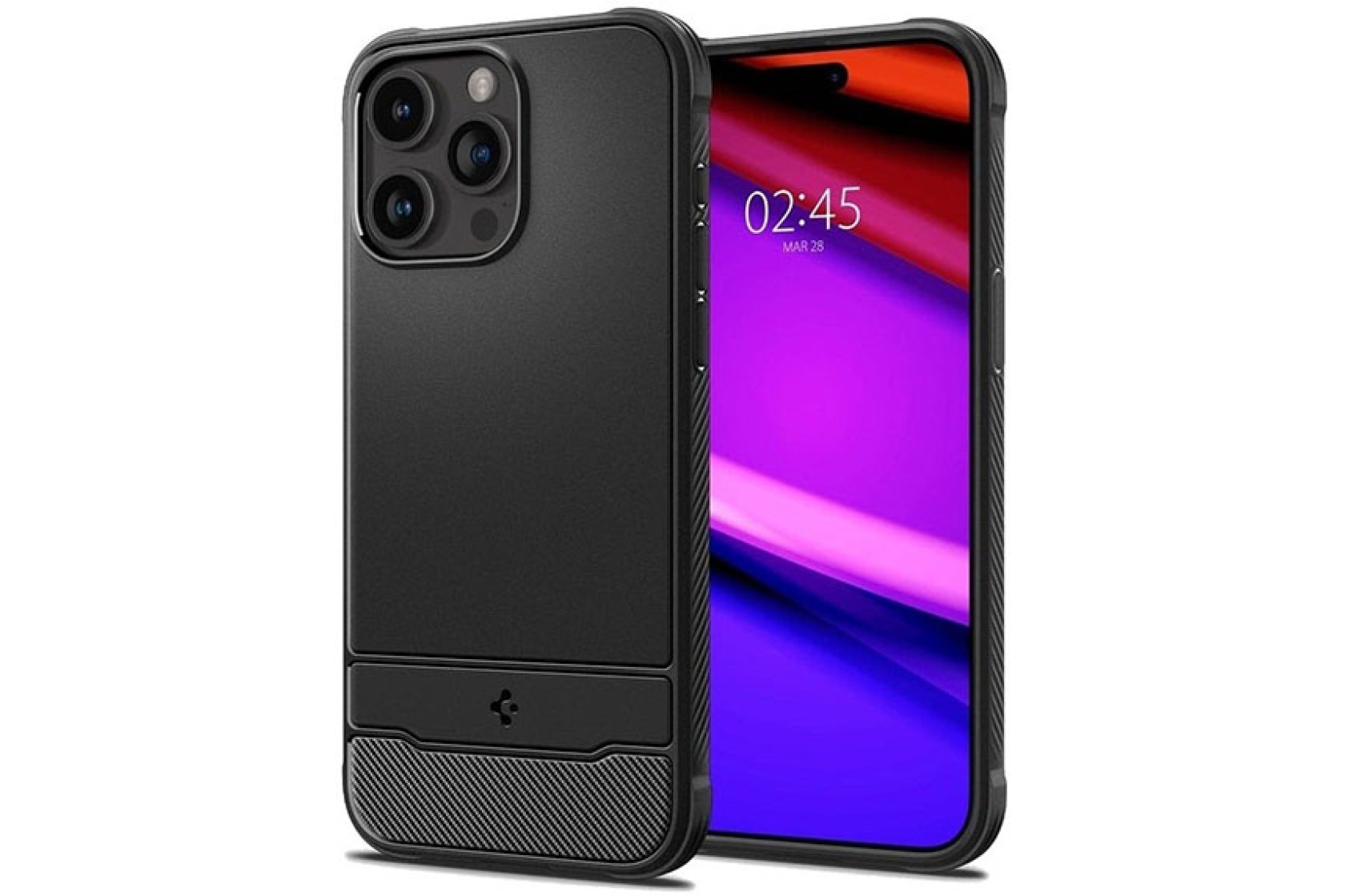 Чохол Spigen для Apple iPhone 15 Pro Max Rugged Armor MagFit, Matte Black