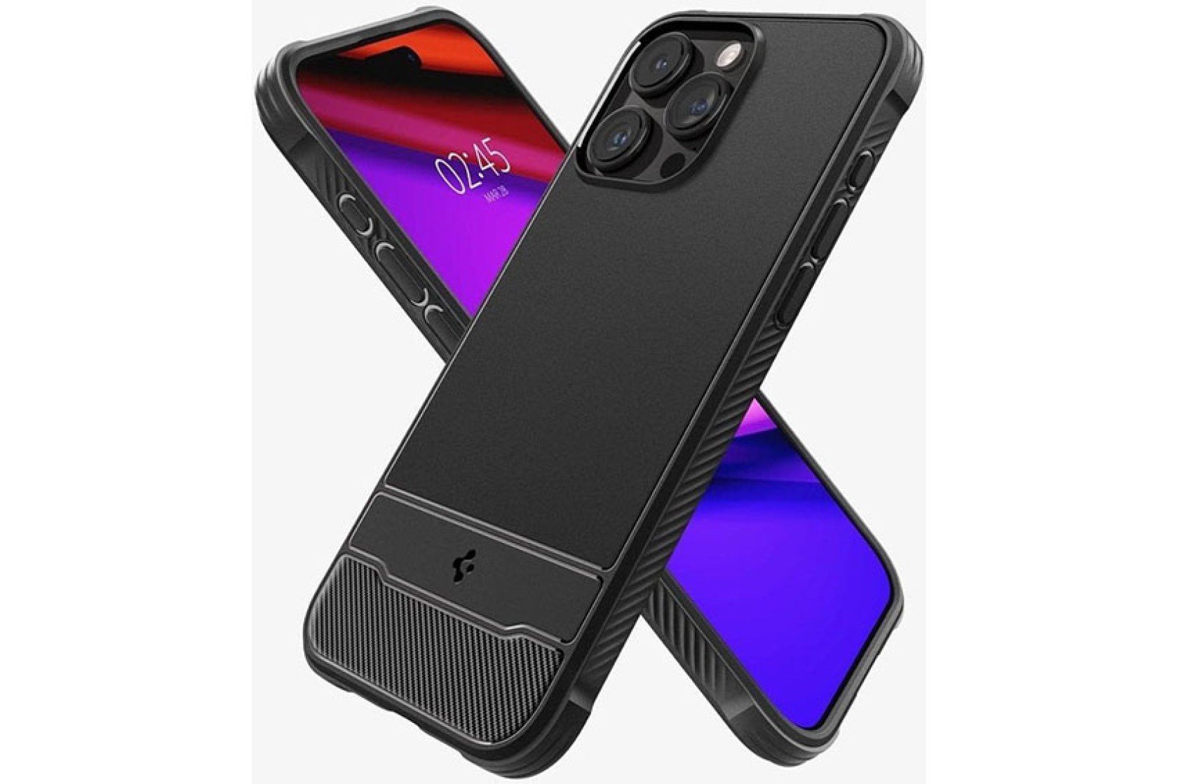 Чохол Spigen для Apple iPhone 15 Pro Max Rugged Armor MagFit, Matte Black