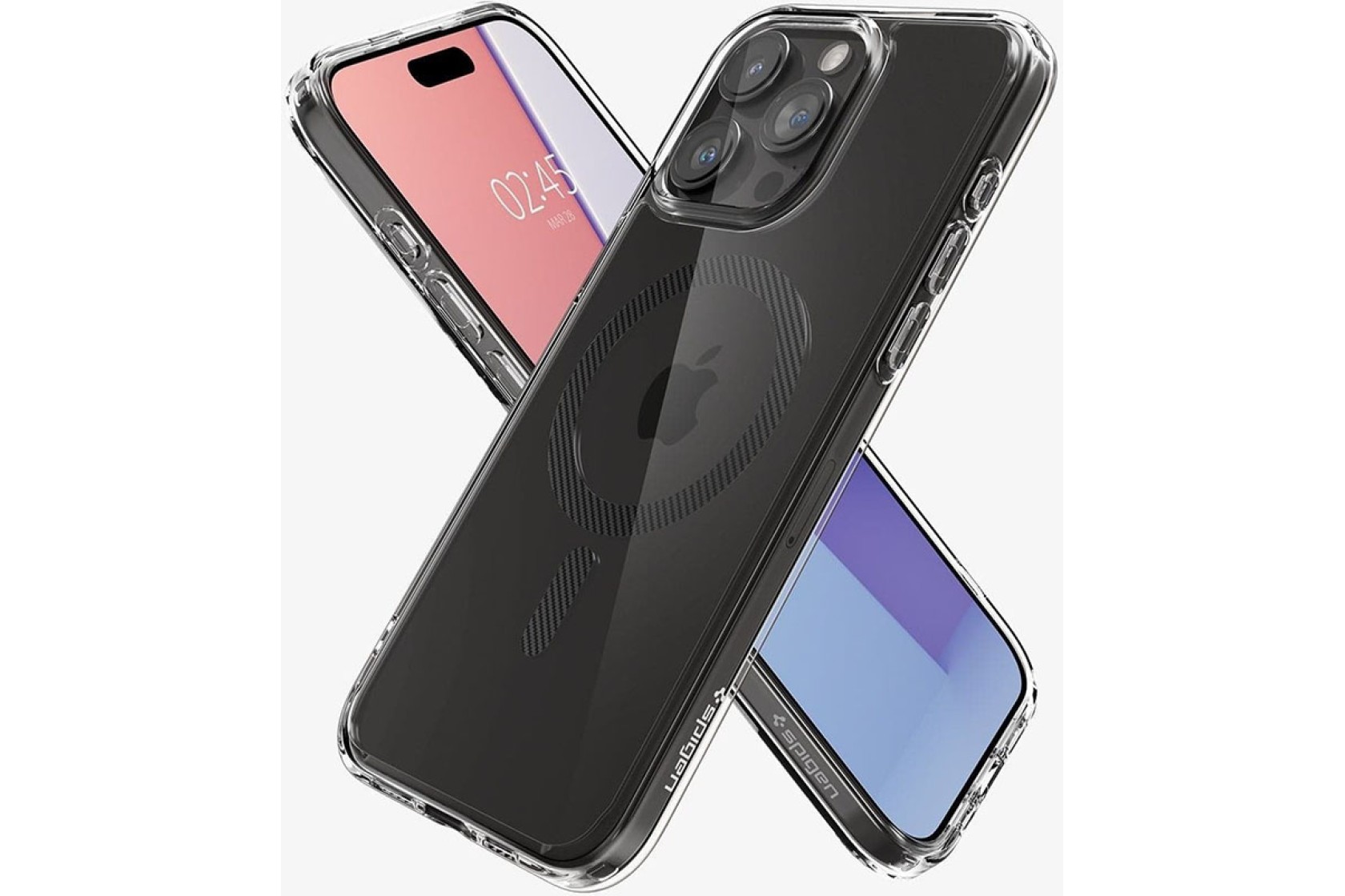 Чохол Spigen для Apple iPhone 15 Pro Max Ultra Hybrid MagFit, Carbon Fiber