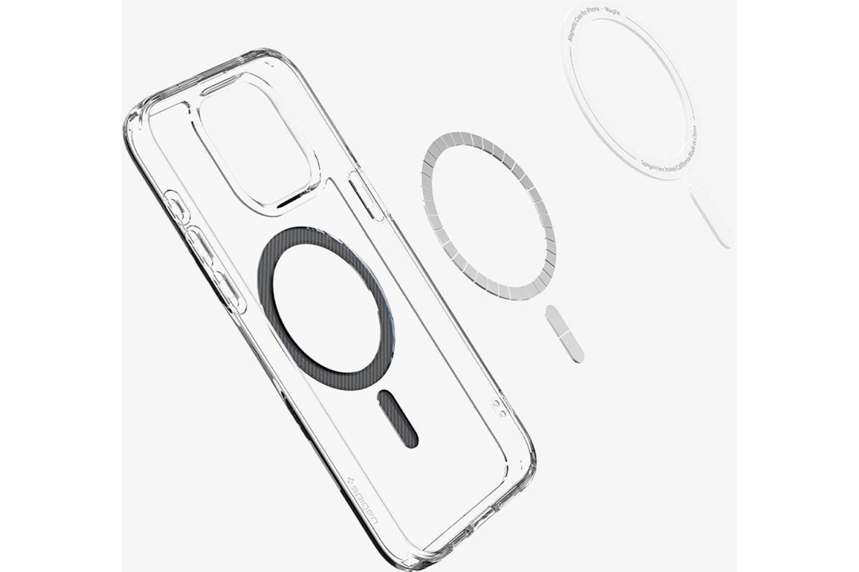 Чохол Spigen для Apple iPhone 15 Pro Max Ultra Hybrid MagFit, Carbon Fiber