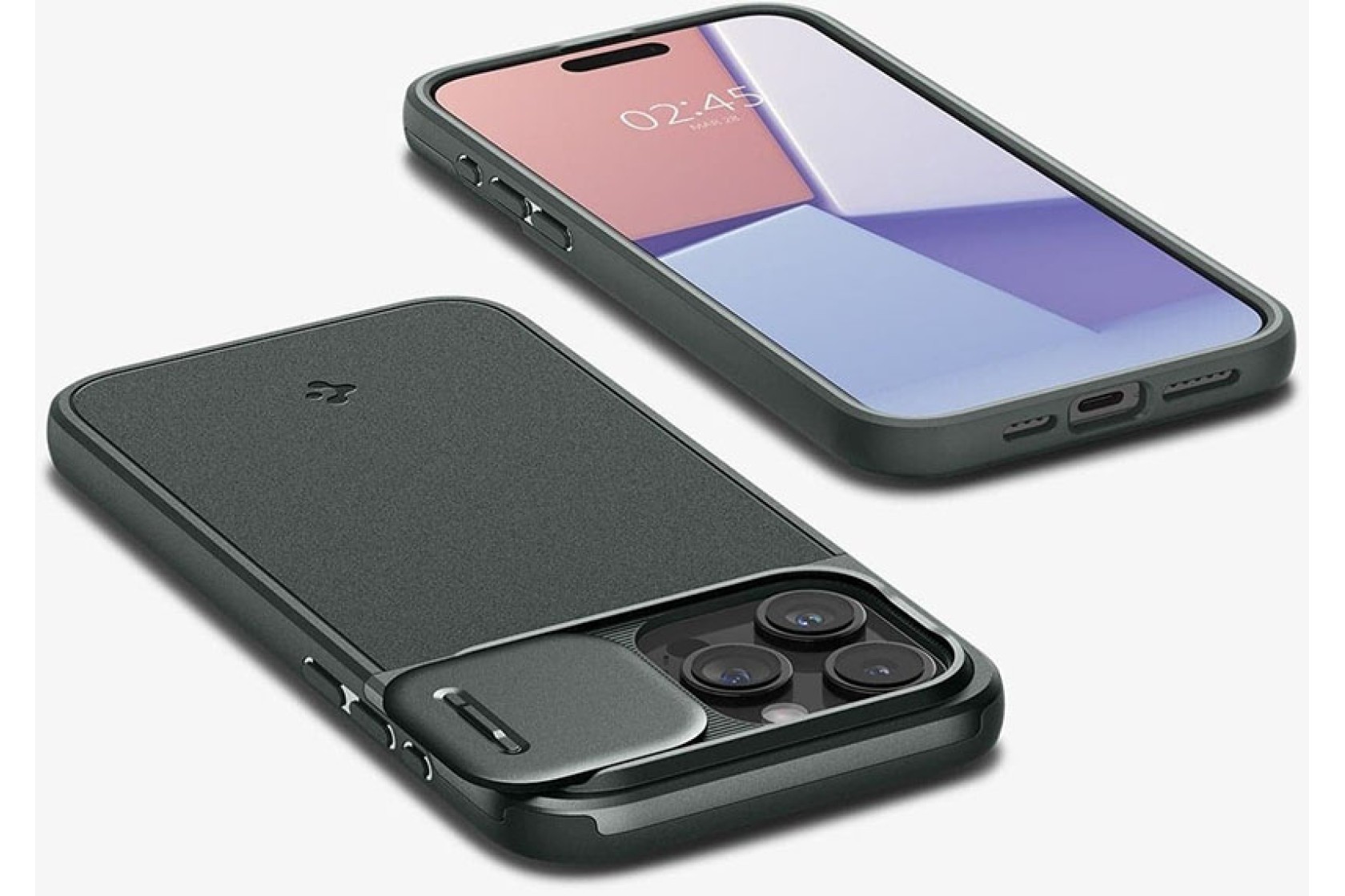 Чохол Spigen для Apple iPhone 15 Pro Optik Armor MagFit, Abyss Green