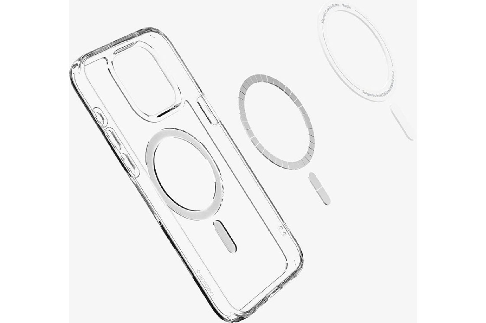 Чохол Spigen для Apple iPhone 15 Pro Ultra Hybrid MagFit, Graphite