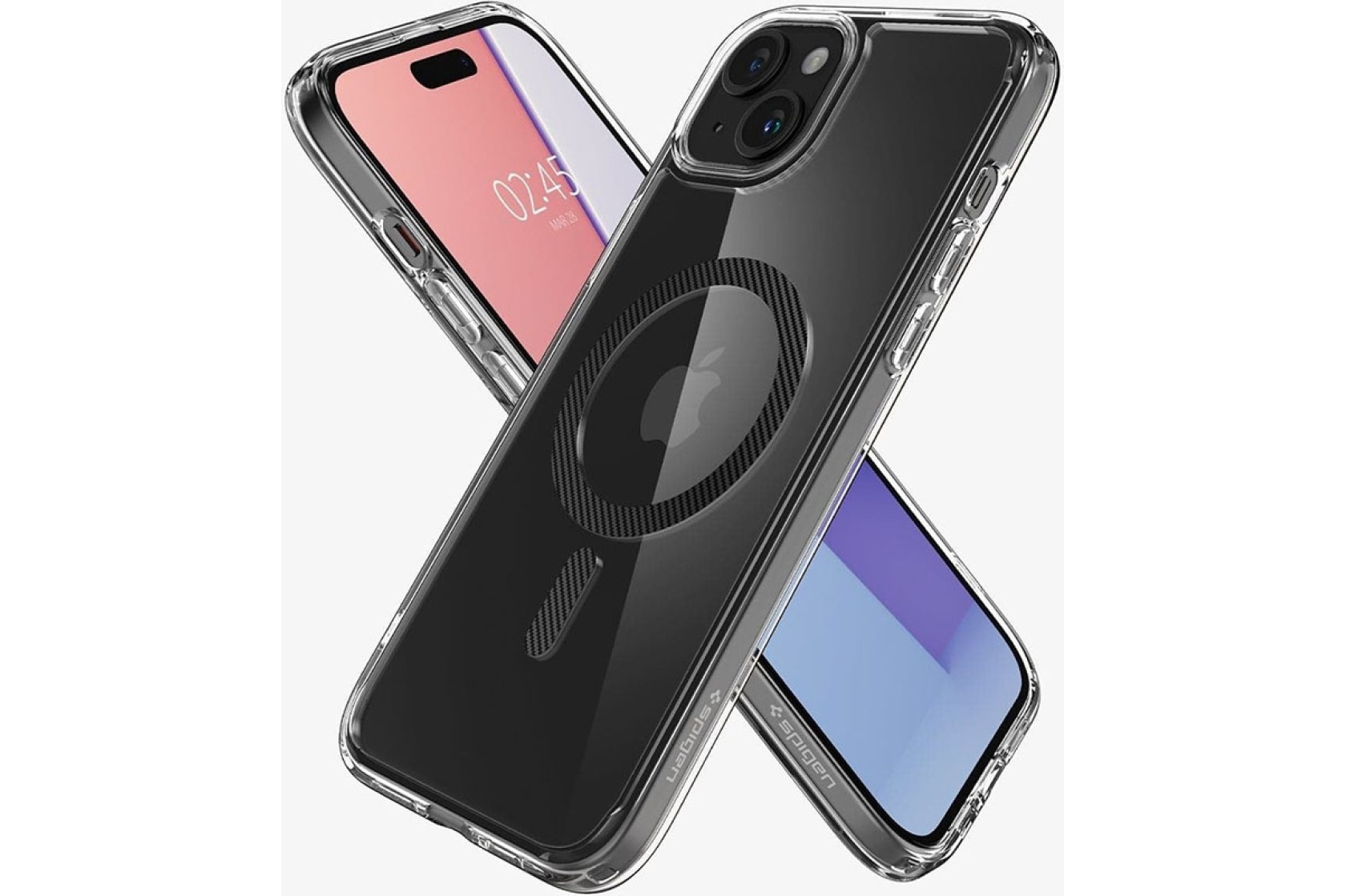 Чохол Spigen для Apple iPhone 15 Ultra Hybrid MagFit, Carbon Fiber