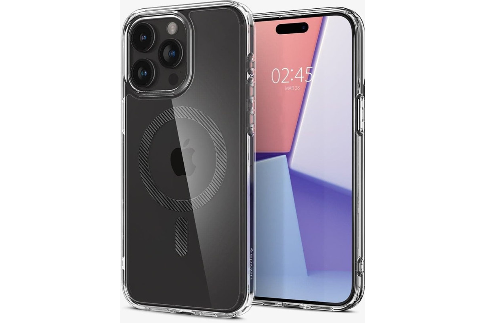 Чохол Spigen для iPhone 15 Pro Ultra Hybrid MagFit, Carbon Fiber