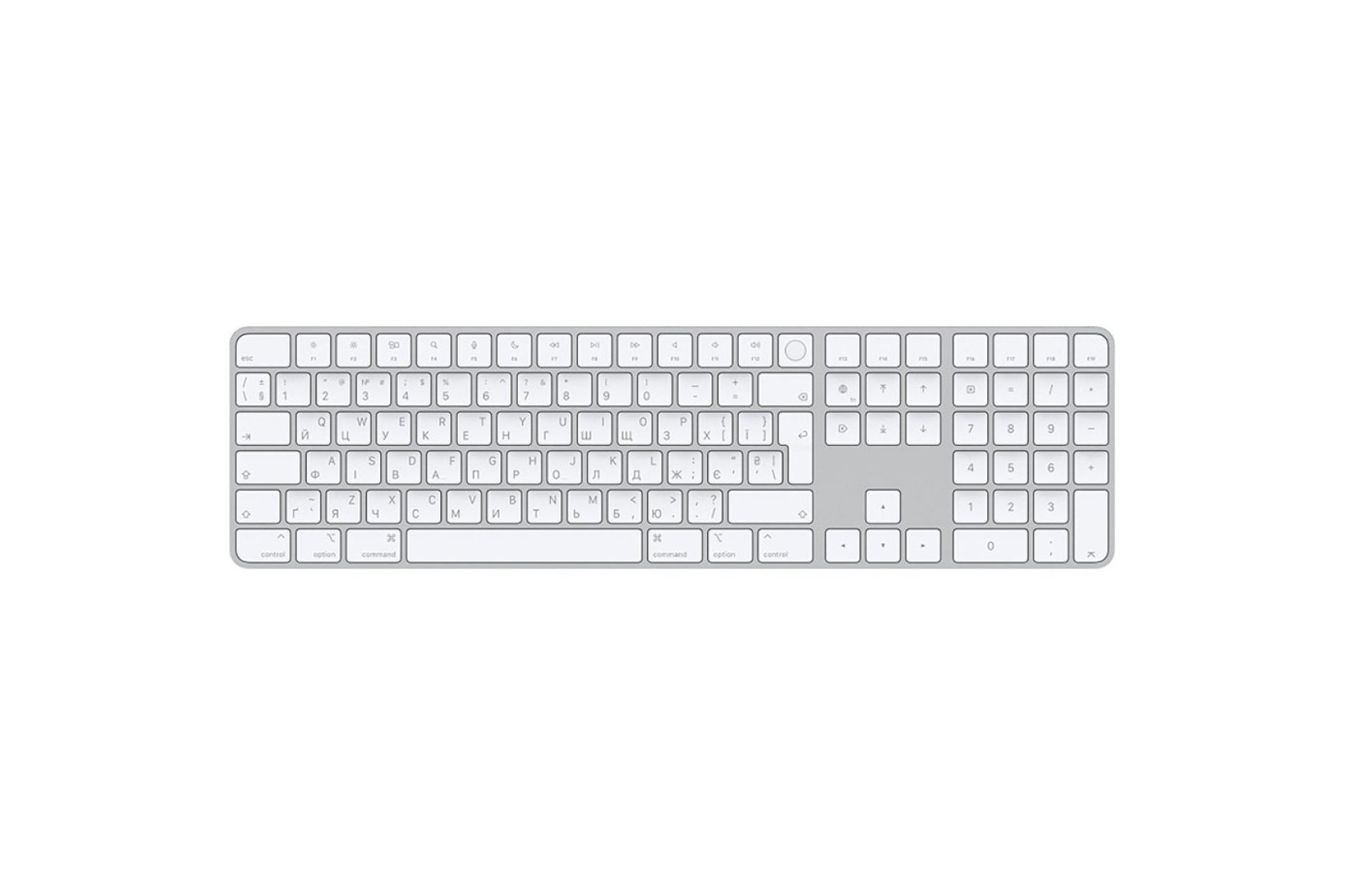 Клавіатура Apple Magic Keyboard with Touch ID and Numeric Keypad for Mac with Apple silicon – Russian