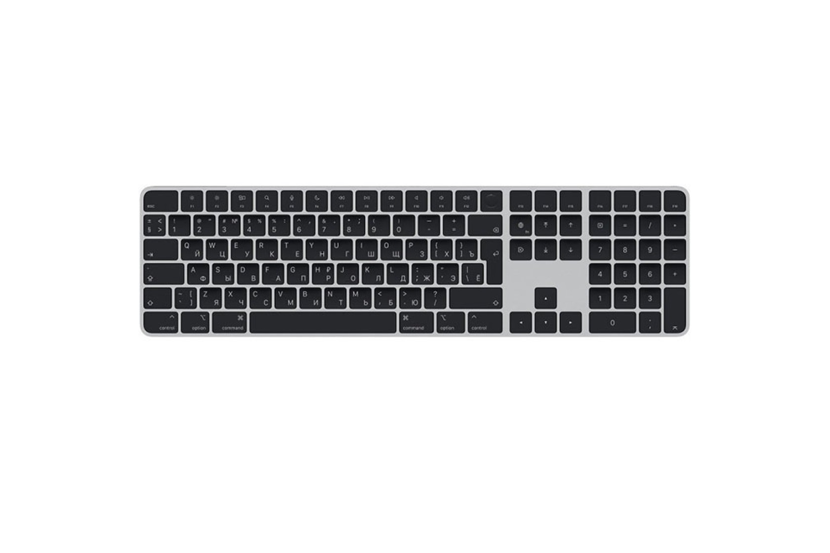Клавіатура Apple Magic Keyboard with Touch ID та цифровою панеллю, Black Keys RU