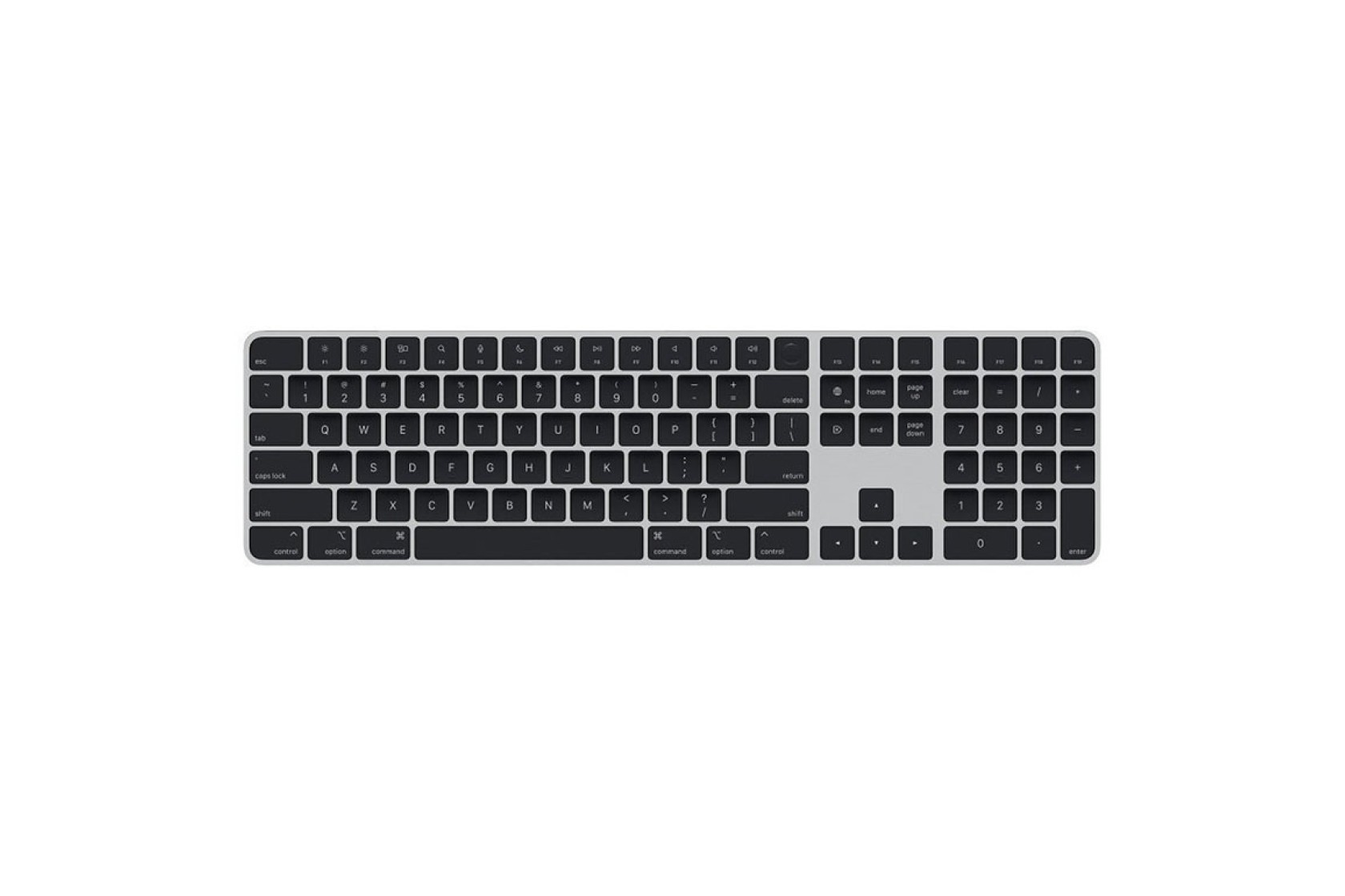 Клавіатура Apple Magic Keyboard with Touch ID та цифровою панеллю, Black Keys Ukrainian