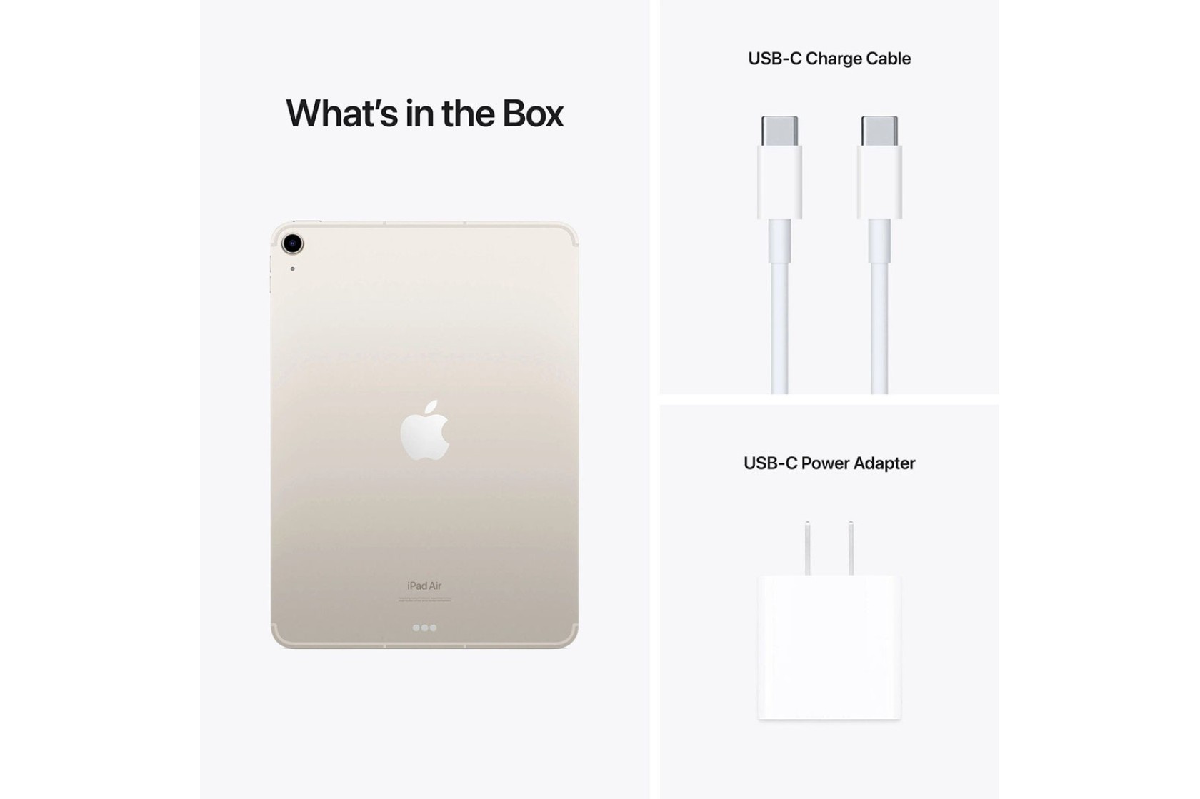 Планшет Apple iPad Air 10.9" Wi-Fi 256Gb Starlight