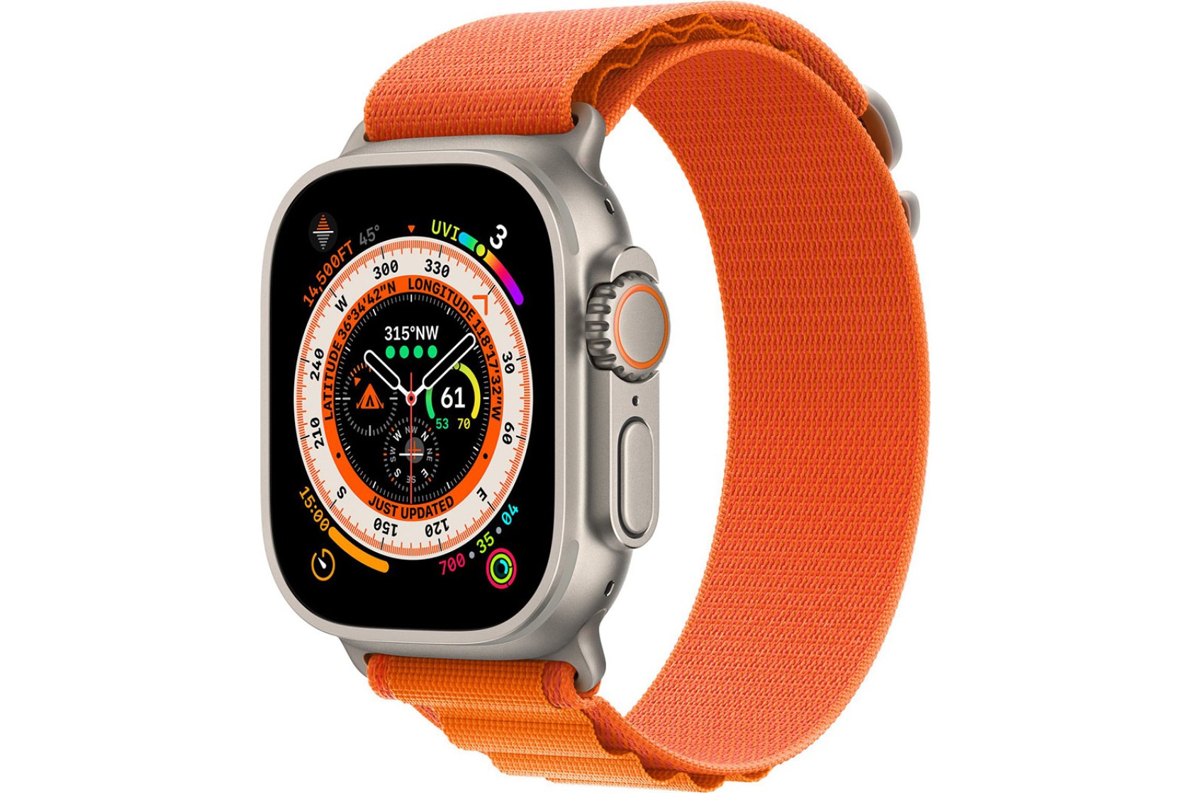 Ремінець Apple Watch 49mm Orange Alpine Loop – Medium