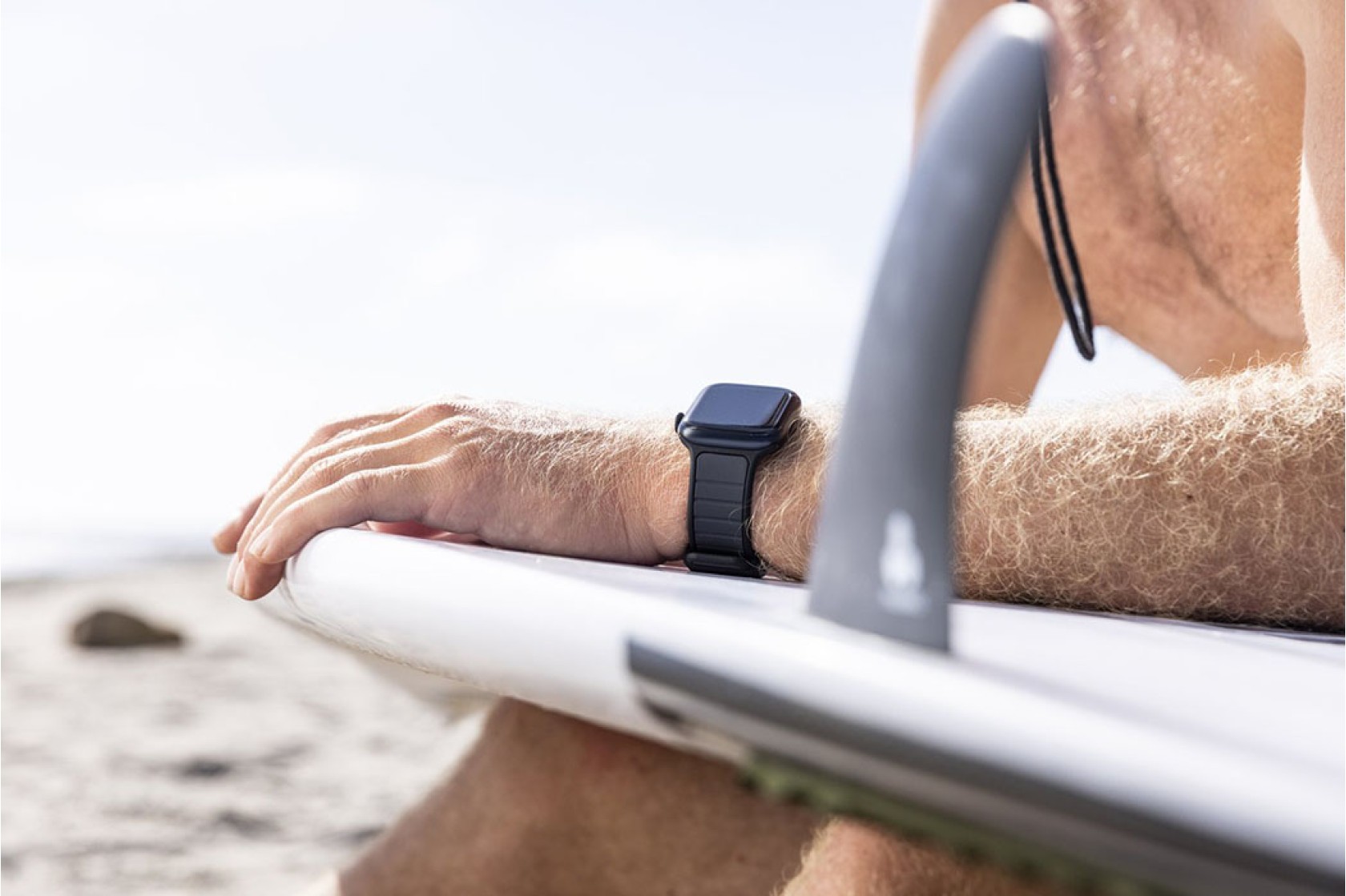 Ремінець UAG для Apple Watch 45/44/42 Torquay, Black-Turquoise