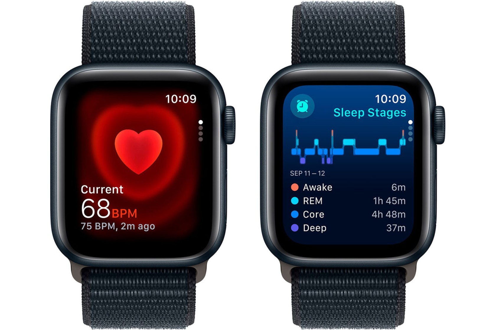 Смартгодинник Apple Watch SE GPS 40mm Midnight Aluminium Case with Midnight Sport Loop