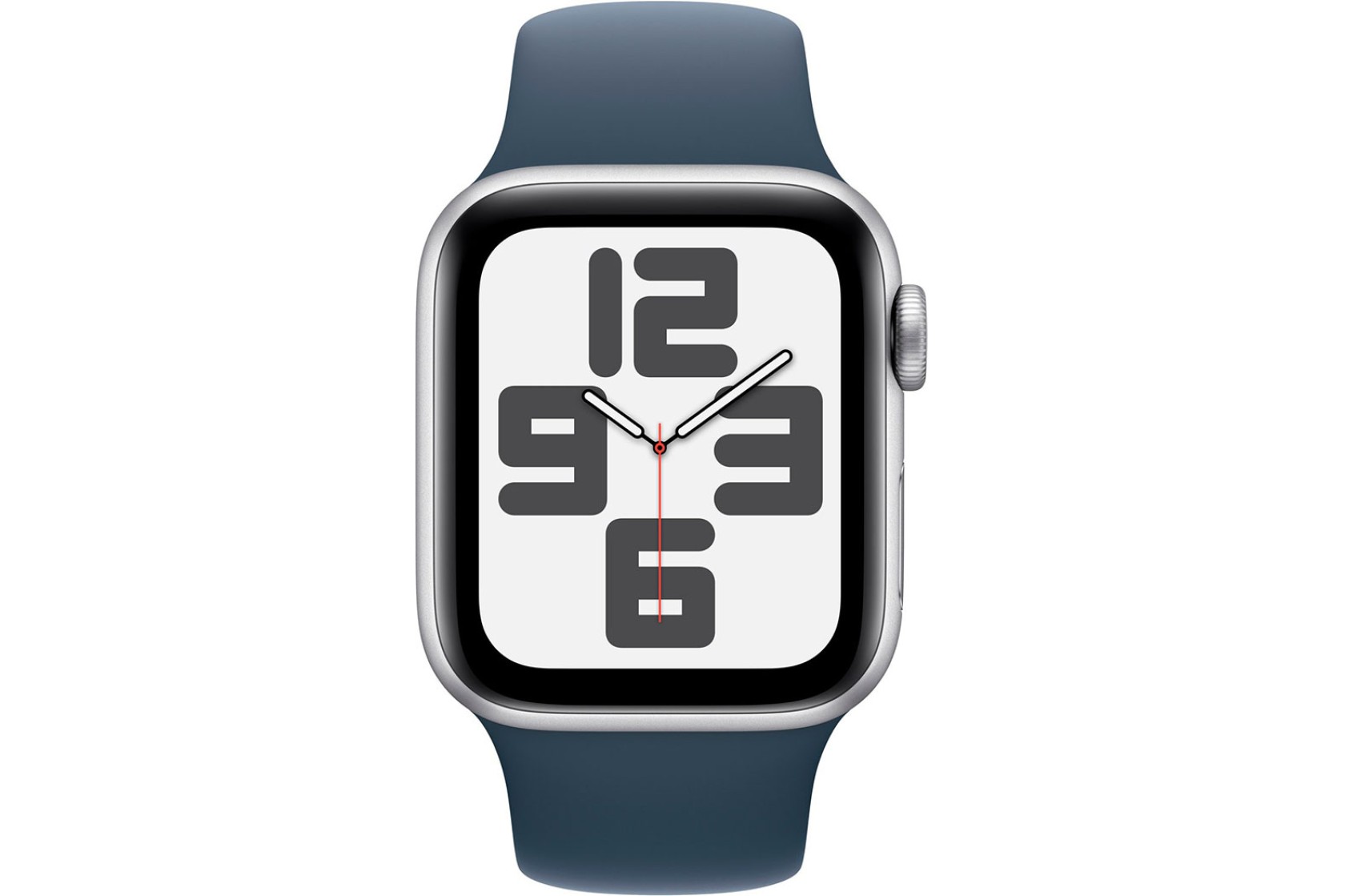 Смартгодинник Apple Watch SE GPS 40mm Silver Aluminium Case with Storm Blue Sport Band – M/L