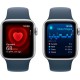 Смартгодинник Apple Watch SE GPS 40mm Silver Aluminium Case with Storm Blue Sport Band – S/M