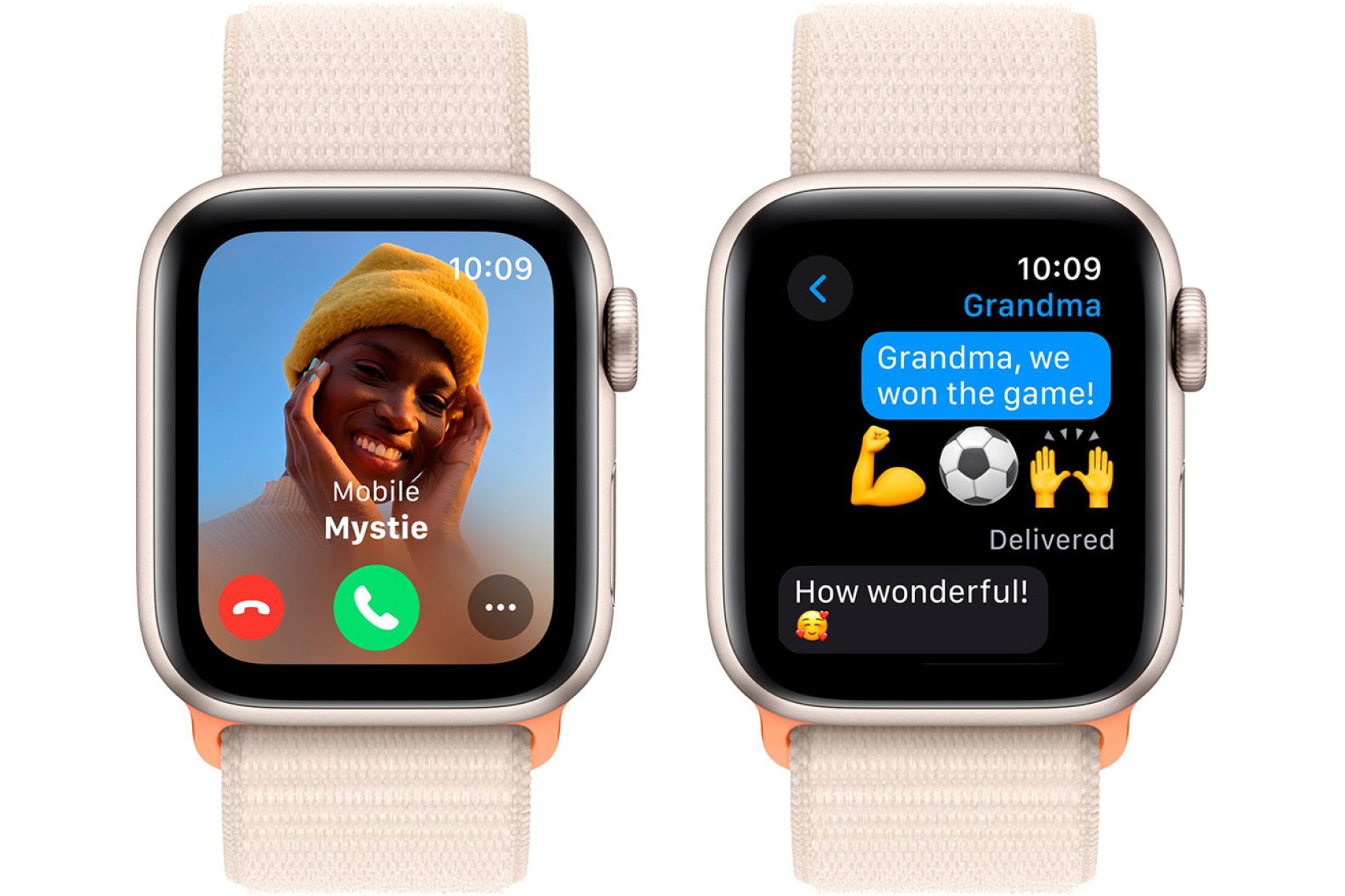 Смартгодинник Apple Watch SE GPS 40mm Starlight Aluminium Case with Starlight Sport Loop