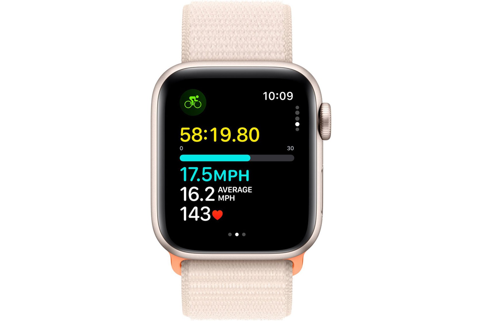 Смартгодинник Apple Watch SE GPS 40mm Starlight Aluminium Case with Starlight Sport Loop