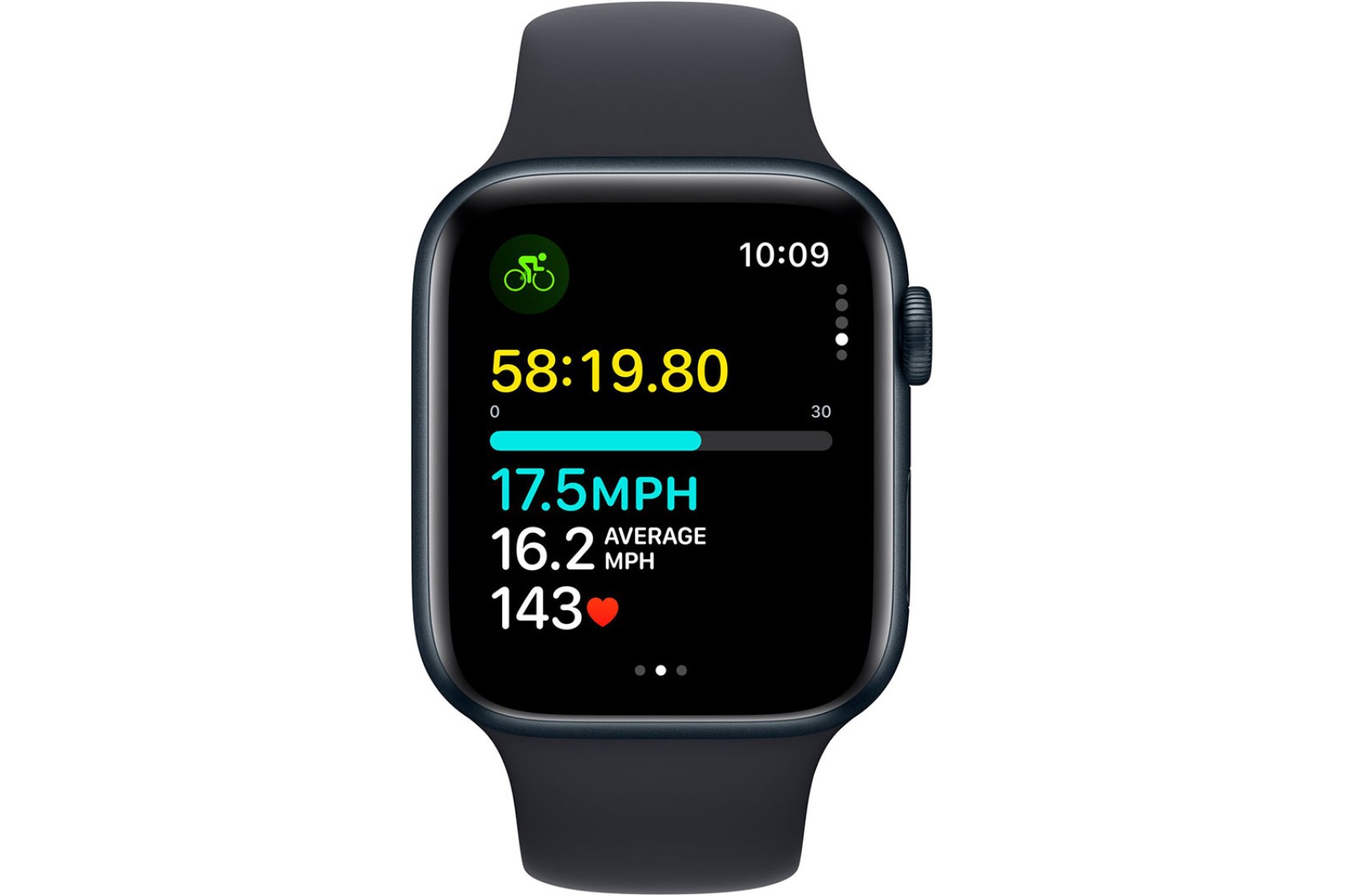 Смартгодинник Apple Watch SE GPS 44mm Midnight Aluminium Case with Midnight Sport Band – M/L