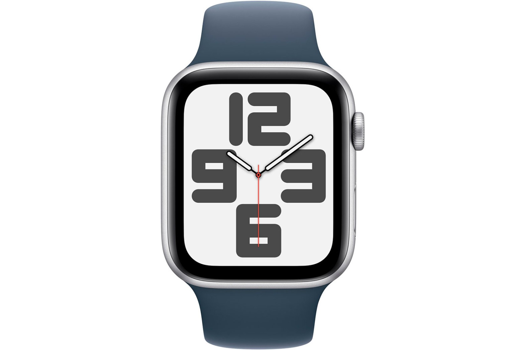 Смартгодинник Apple Watch SE GPS 44mm Silver Aluminium Case with Storm Blue Sport Band – M/L