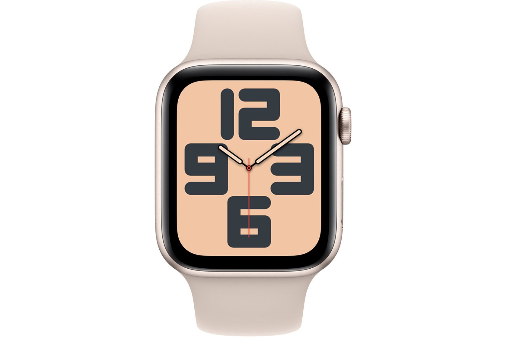 Смартгодинник Apple Watch SE GPS 44mm Starlight Aluminium Case with Starlight Sport Band – M/L