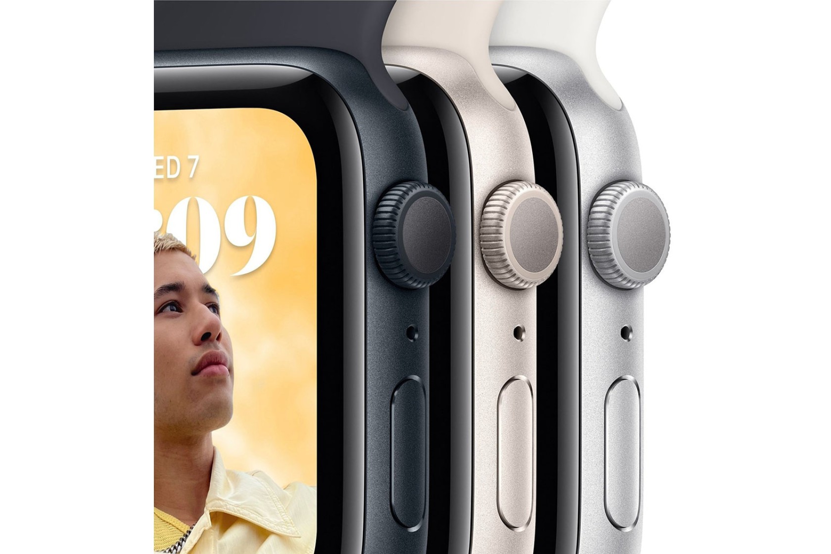 Смартгодинник Apple Watch SE GPS 44mm Starlight Aluminium Case with Starlight Sport Band