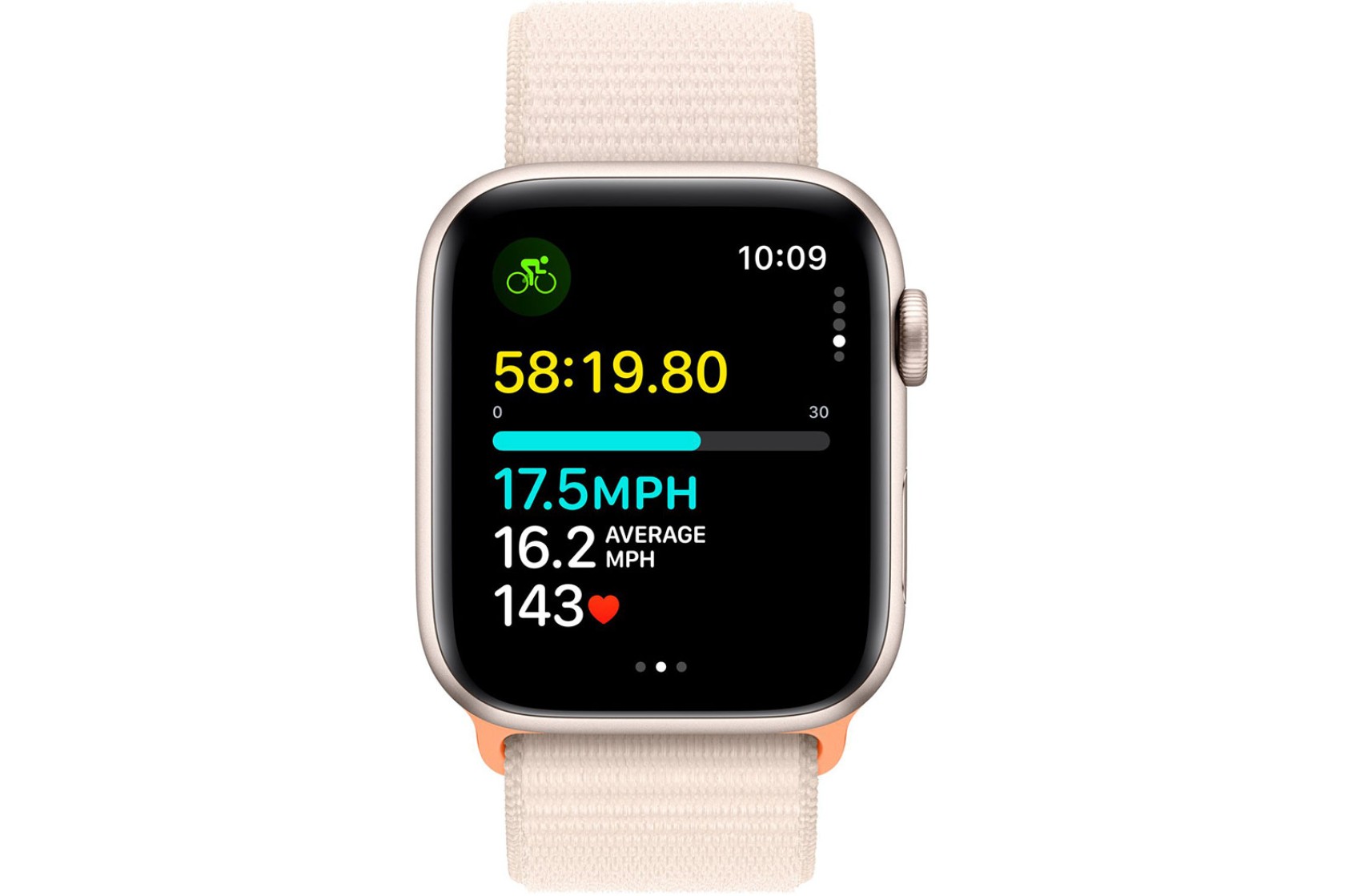 Смартгодинник Apple Watch SE GPS 44mm Starlight Aluminium Case with Starlight Sport Loop