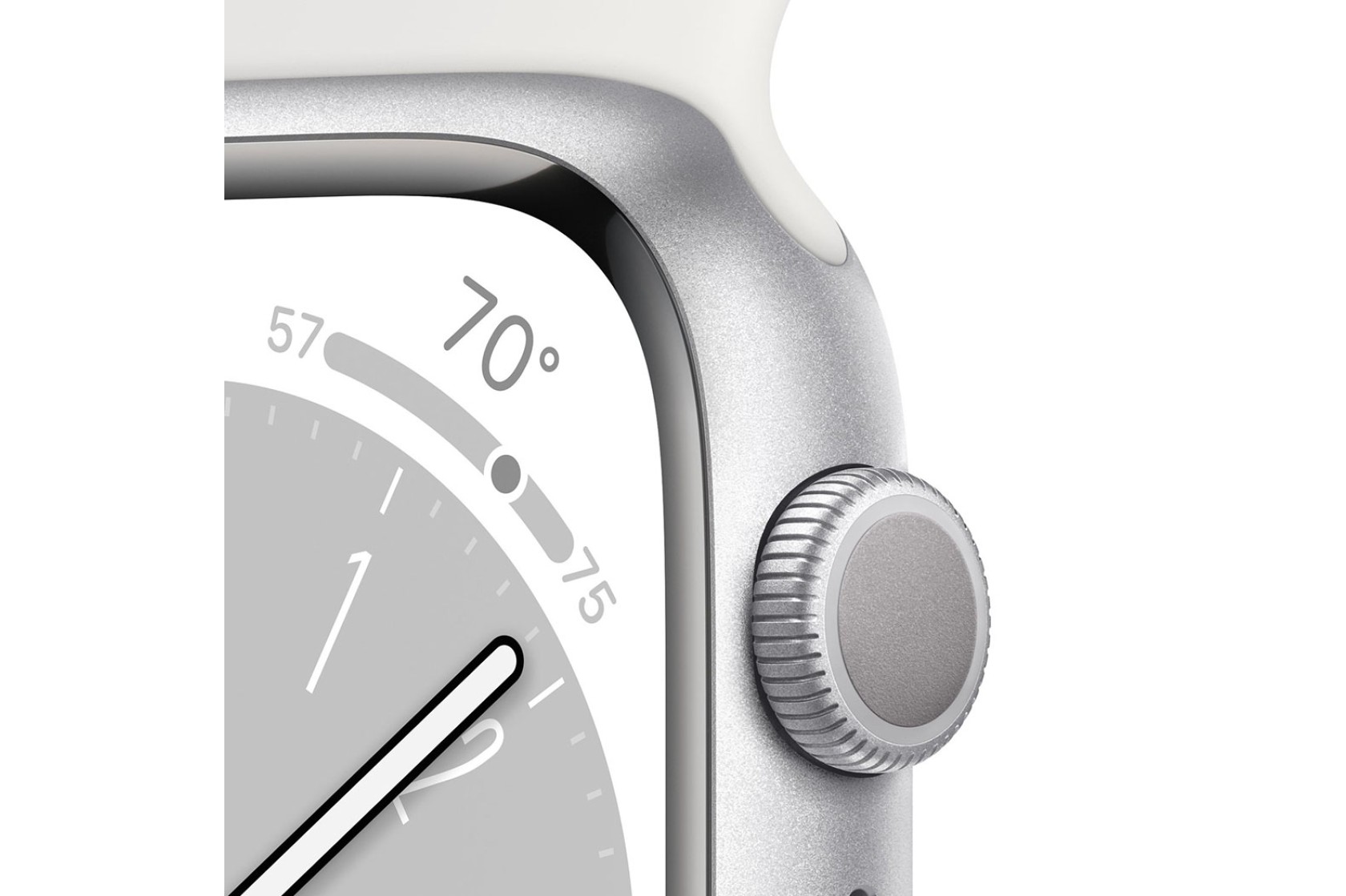 Смартгодинник Apple Watch Series 8 GPS 41mm Silver Aluminium Case with White Sport Band