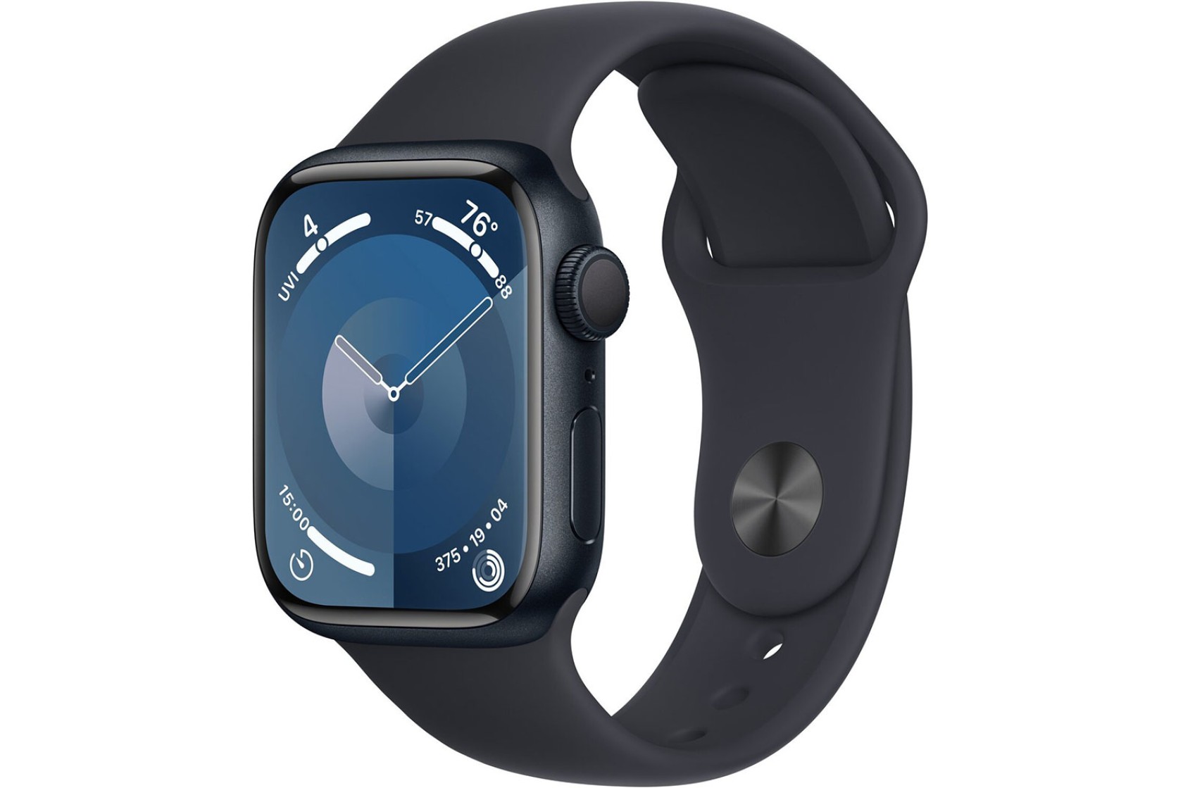Смартгодинник Apple Watch Series 9 GPS 41mm Midnight Aluminium Case with Midnight Sport Band – S/M