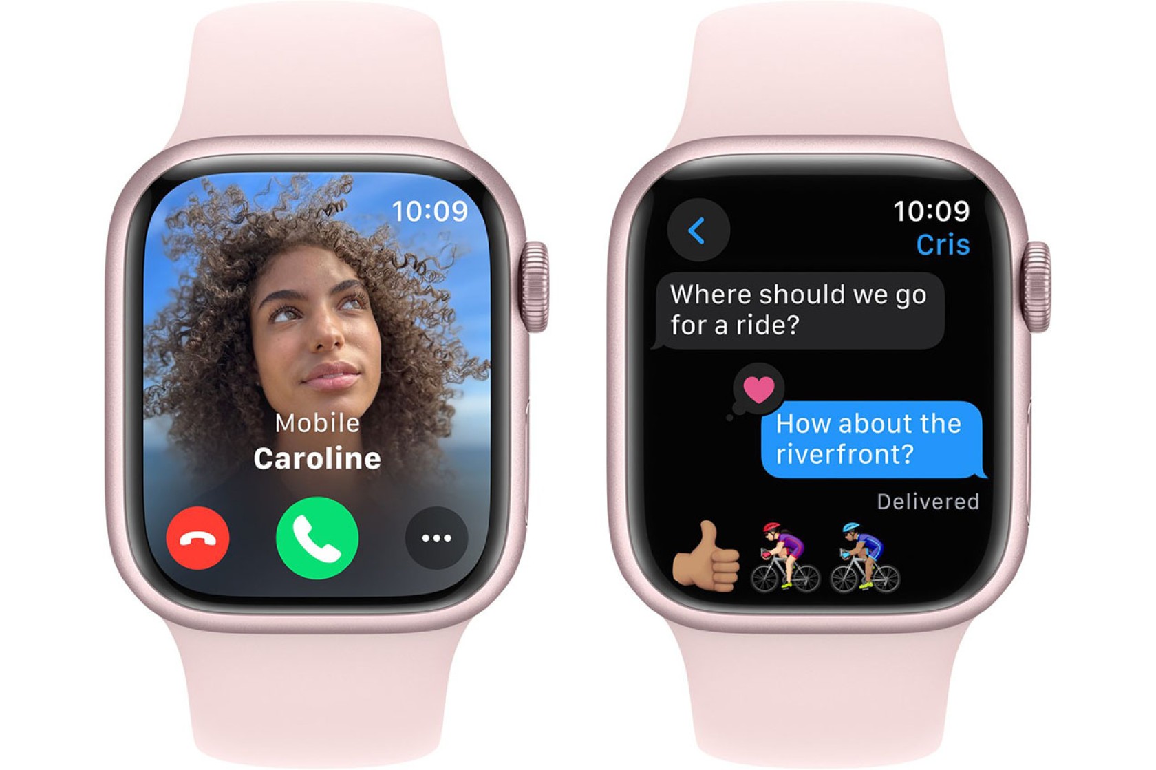 Смартгодинник Apple Watch Series 9 GPS 41mm Pink Aluminium Case with Light Pink Sport Band – M/L