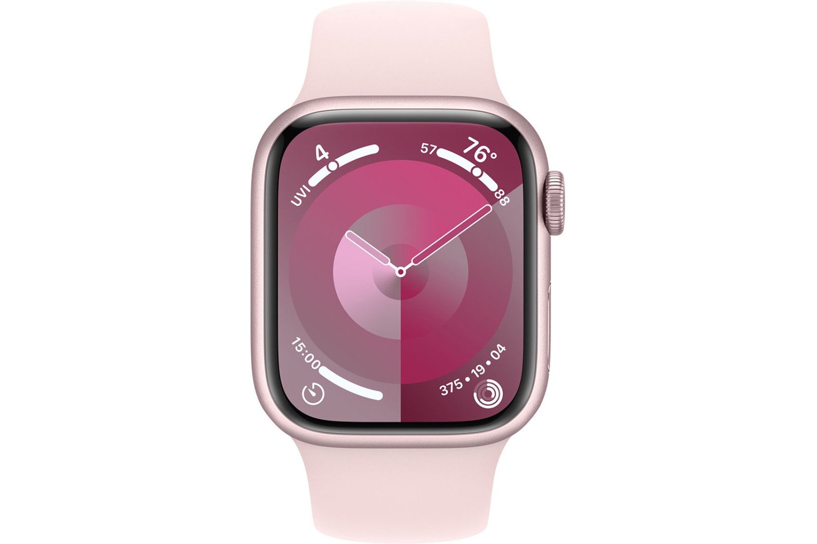 Смартгодинник Apple Watch Series 9 GPS 41mm Pink Aluminium Case with Light Pink Sport Band – S/M