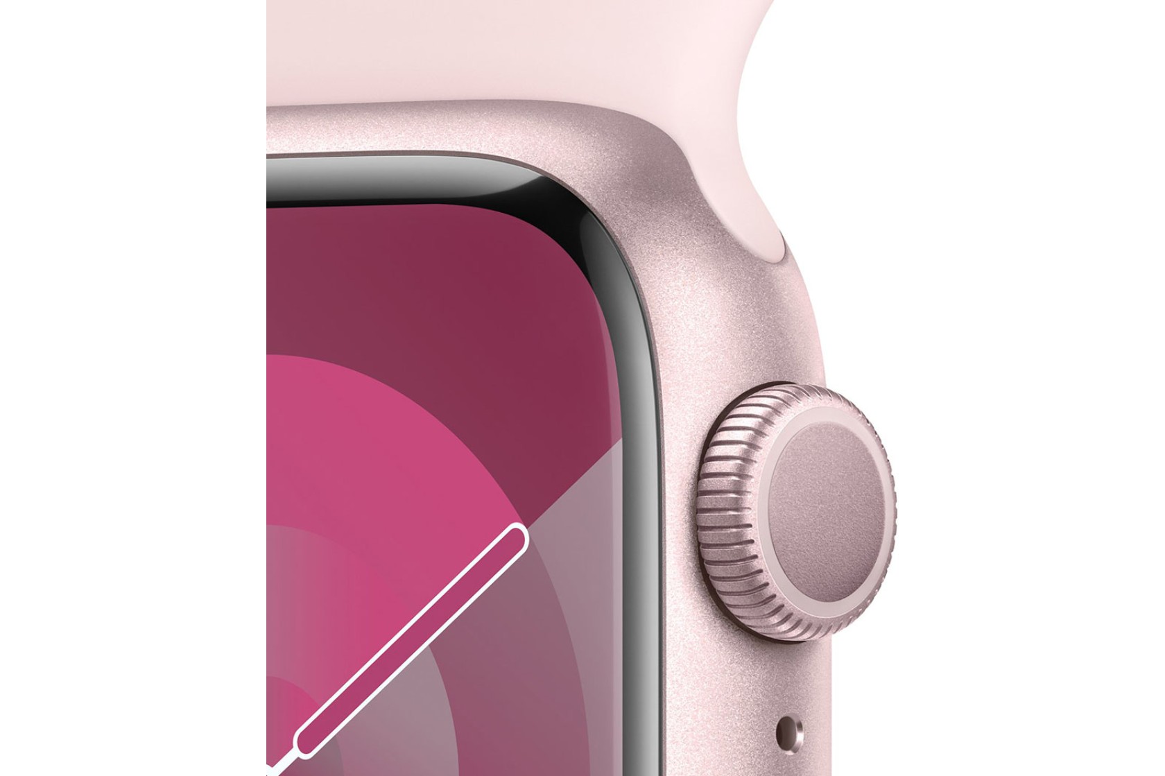 Смартгодинник Apple Watch Series 9 GPS 41mm Pink Aluminium Case with Light Pink Sport Band – S/M