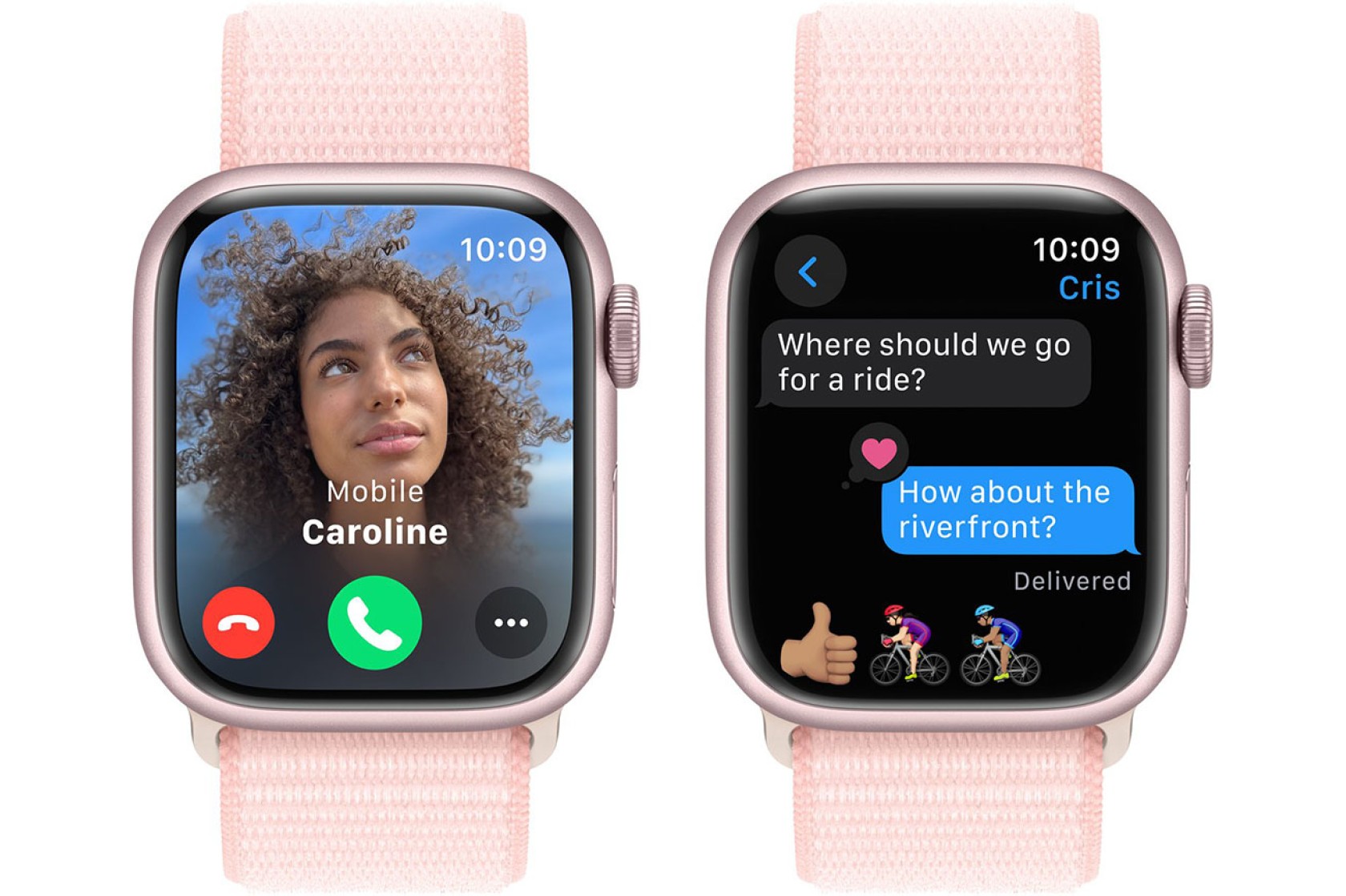 Смартгодинник Apple Watch Series 9 GPS 41mm Pink Aluminium Case with Light Pink Sport Loop