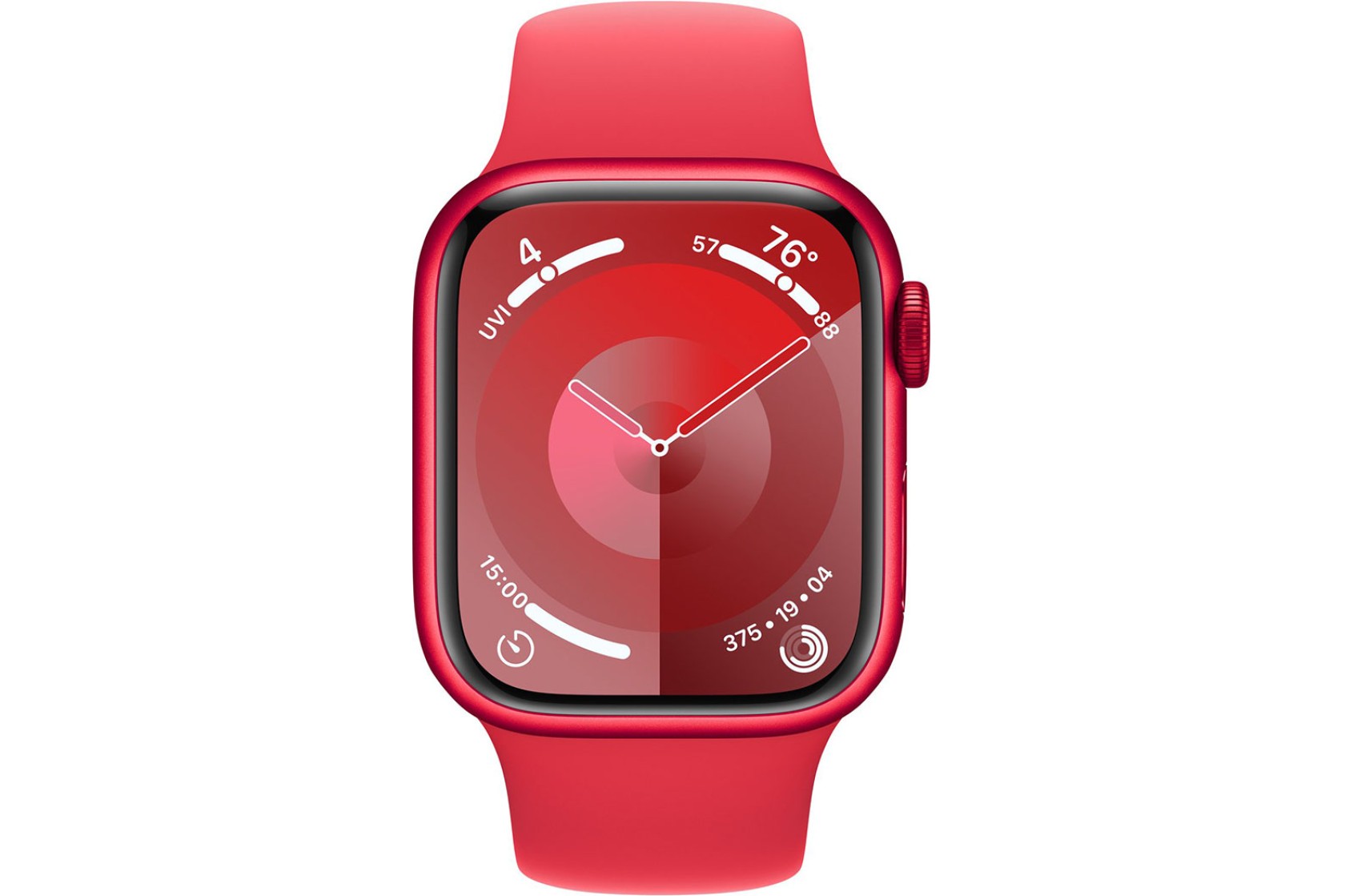 Смартгодинник Apple Watch Series 9 GPS 41mm RED Aluminium Case with RED Sport Band – M/L