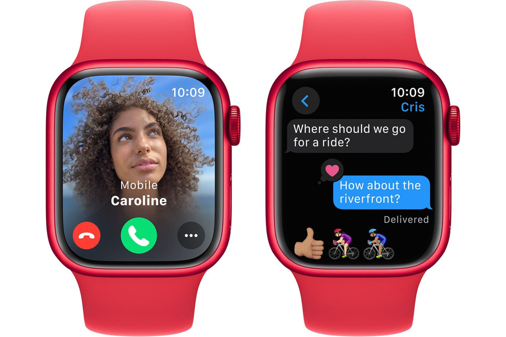 Смартгодинник Apple Watch Series 9 GPS 41mm RED Aluminium Case with RED Sport Band – M/L