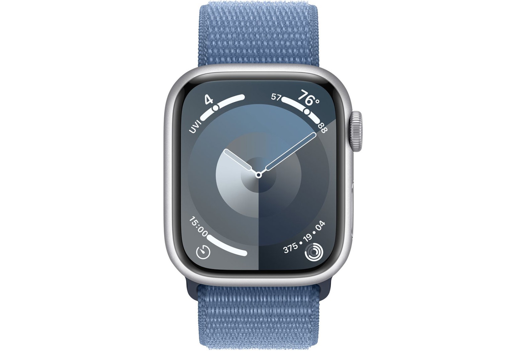 Смартгодинник Apple Watch Series 9 GPS 41mm Silver Aluminium Case with Winter Blue Sport Loop