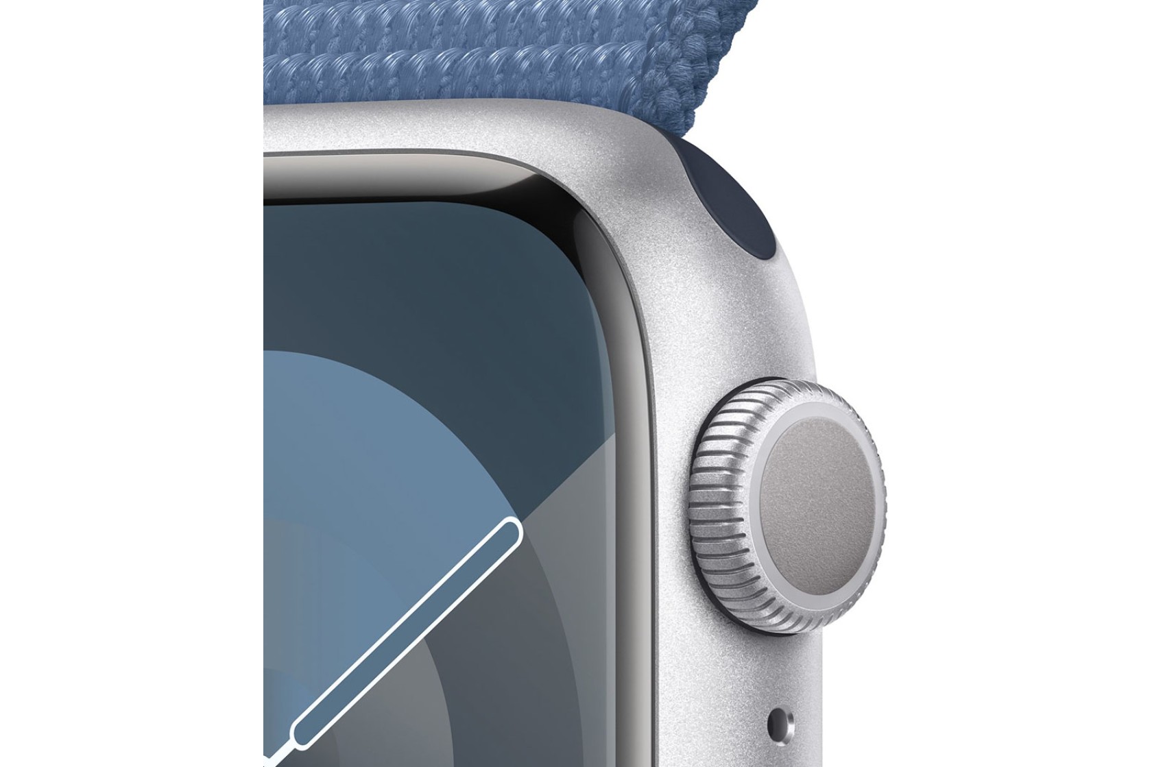 Смартгодинник Apple Watch Series 9 GPS 41mm Silver Aluminium Case with Winter Blue Sport Loop