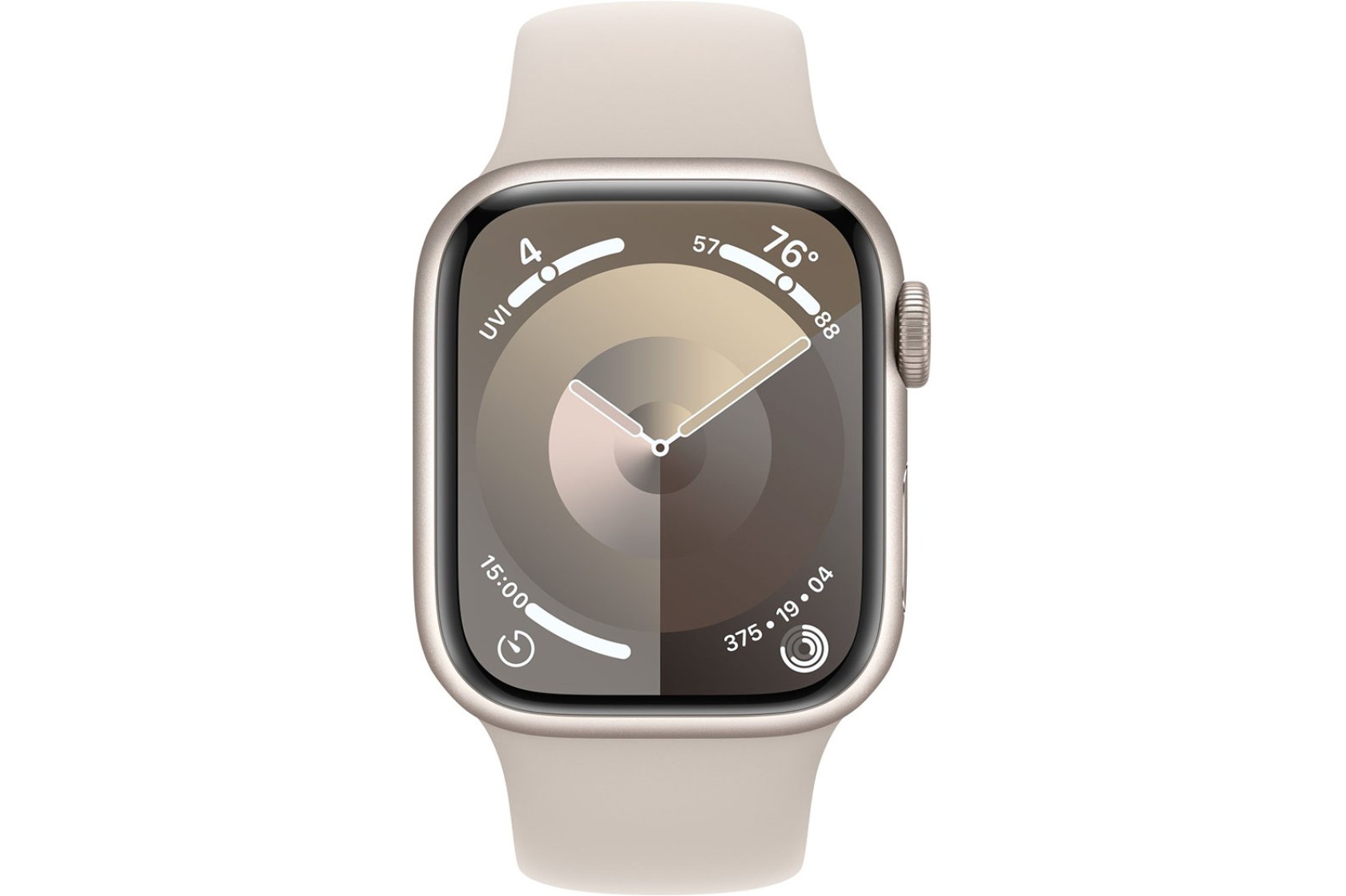 Смартгодинник Apple Watch Series 9 GPS 41mm Starlight Aluminium Case with Starlight Sport Band – M/L