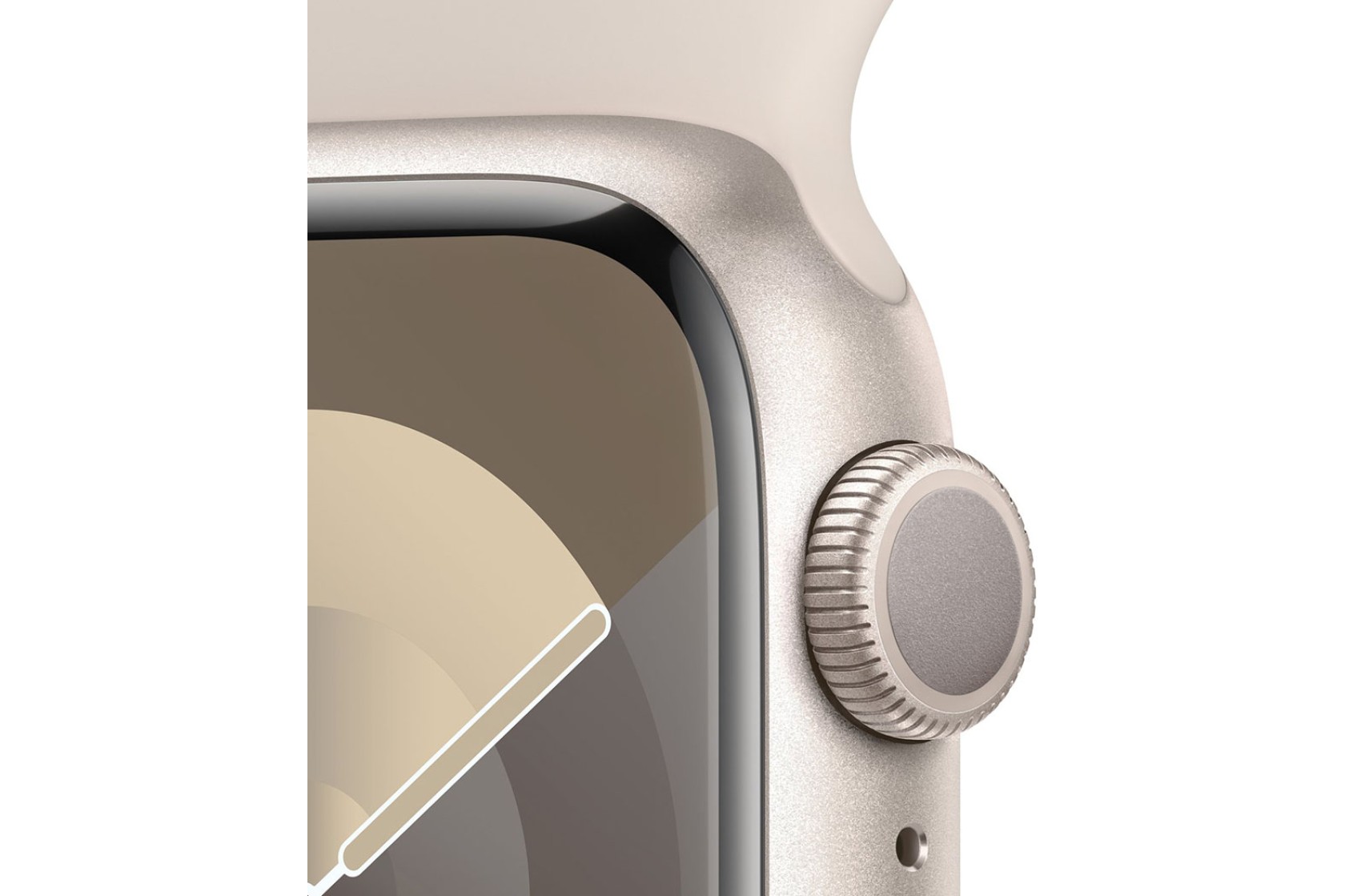 Смартгодинник Apple Watch Series 9 GPS 41mm Starlight Aluminium Case with Starlight Sport Band – M/L