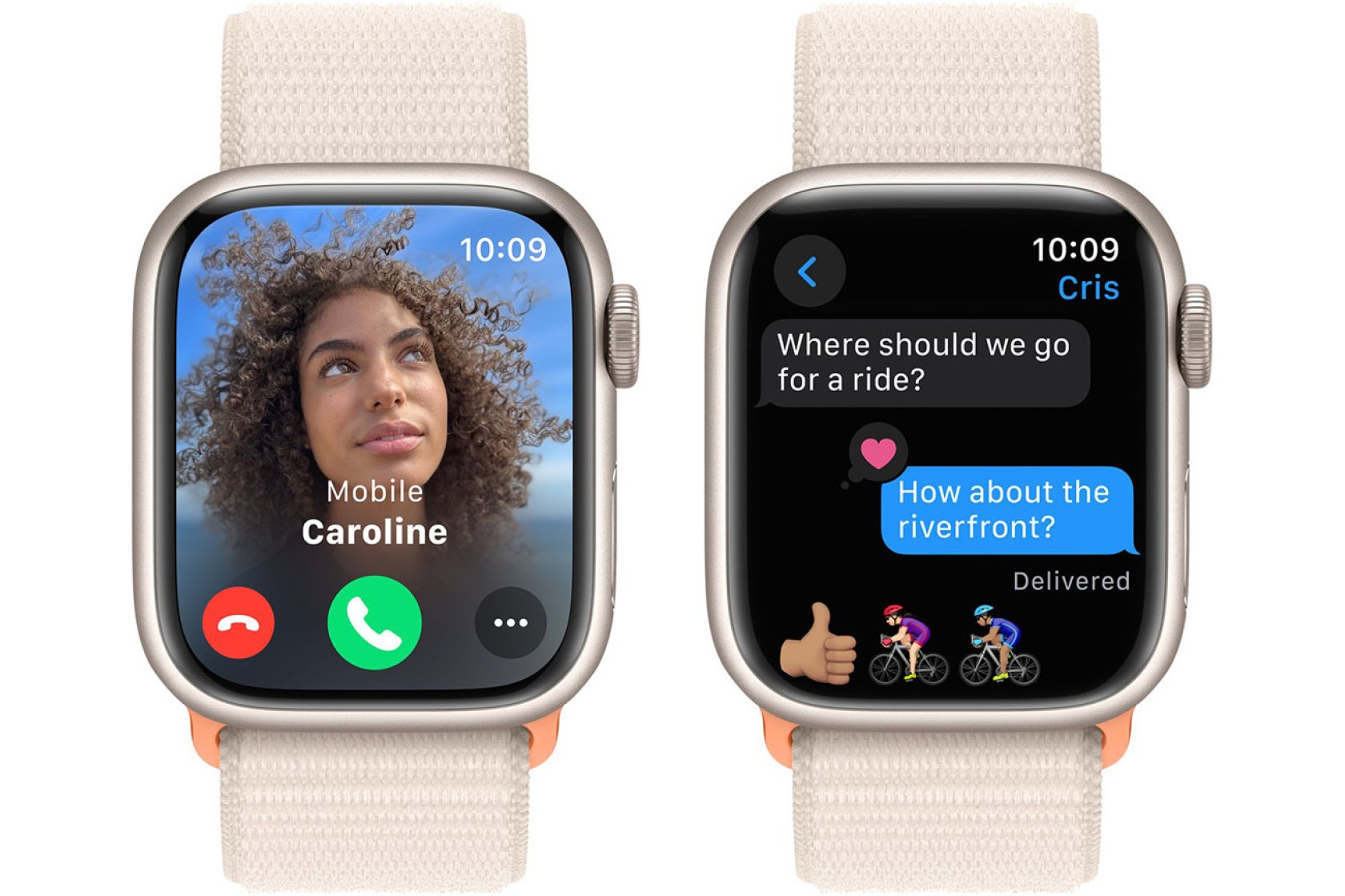 Смартгодинник Apple Watch Series 9 GPS 41mm Starlight Aluminium Case with Starlight Sport Loop