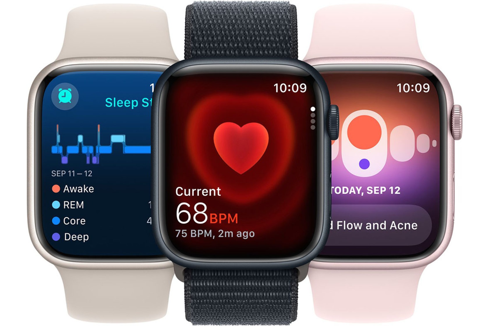 Смартгодинник Apple Watch Series 9 GPS 41mm Starlight Aluminium Case with Starlight Sport Loop