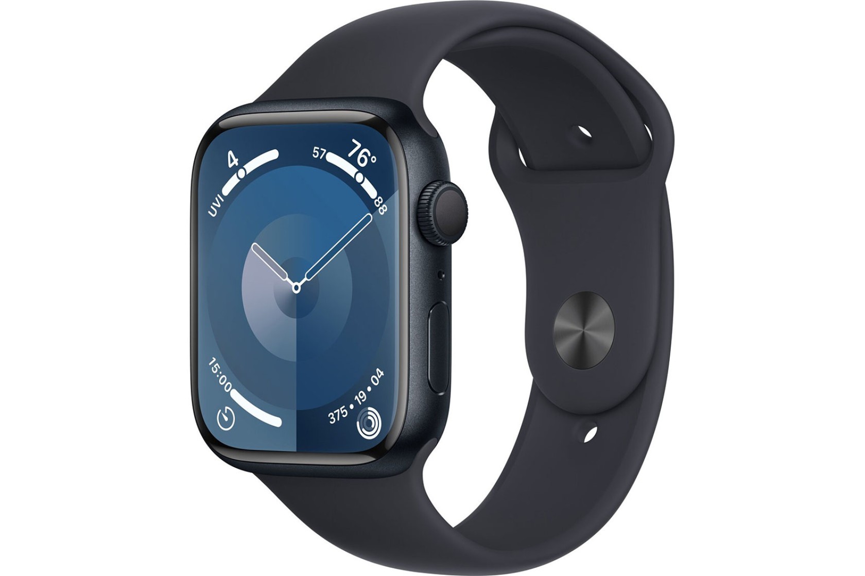 Смартгодинник Apple Watch Series 9 GPS 45mm Midnight Aluminium Case with Midnight Sport Band – M/L