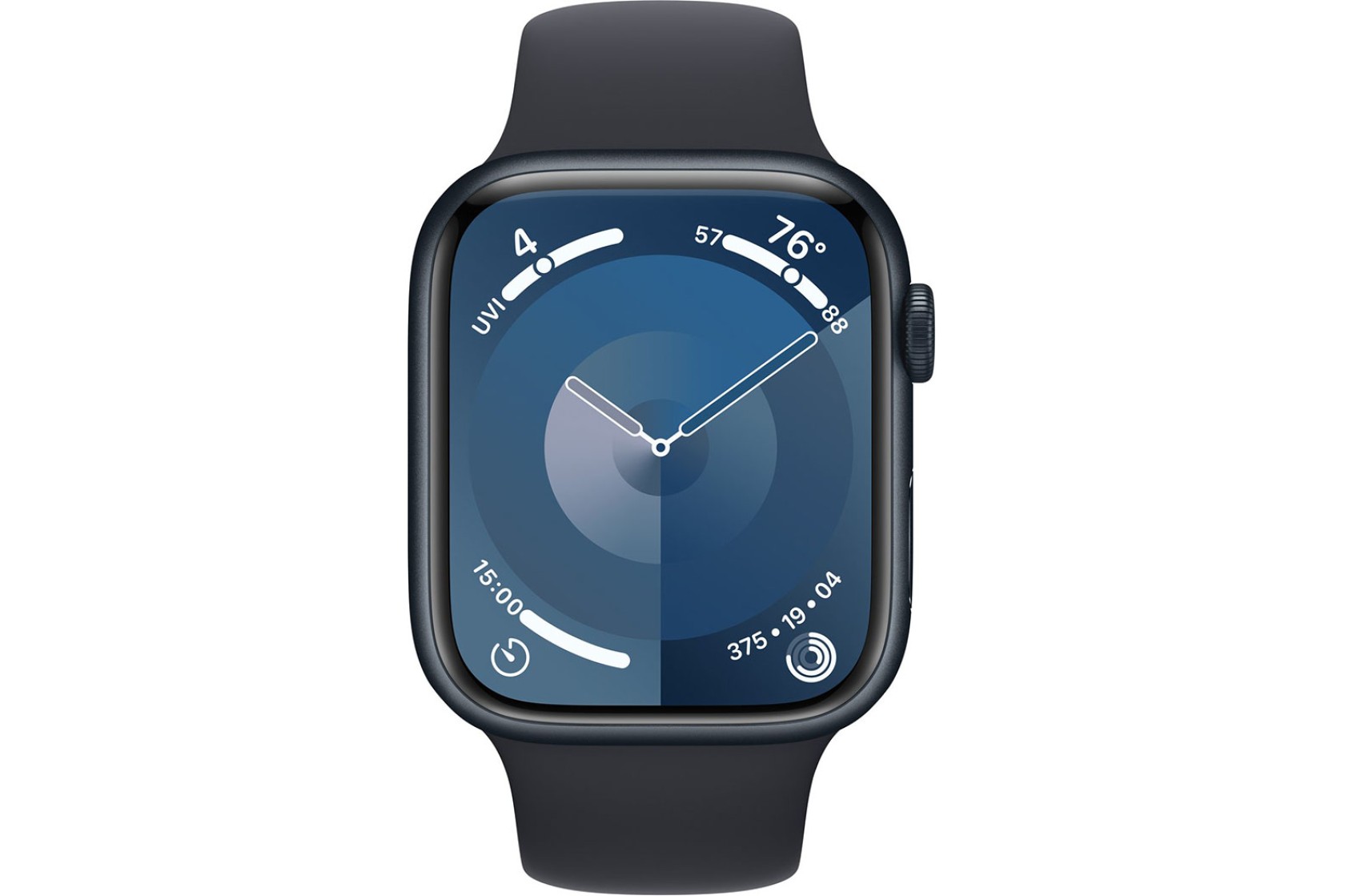 Смартгодинник Apple Watch Series 9 GPS 45mm Midnight Aluminium Case with Midnight Sport Band – M/L