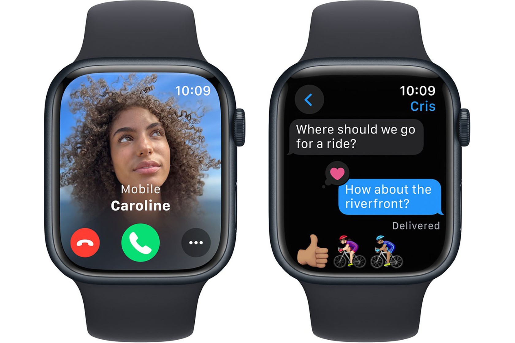 Смартгодинник Apple Watch Series 9 GPS 45mm Midnight Aluminium Case with Midnight Sport Band – M/L