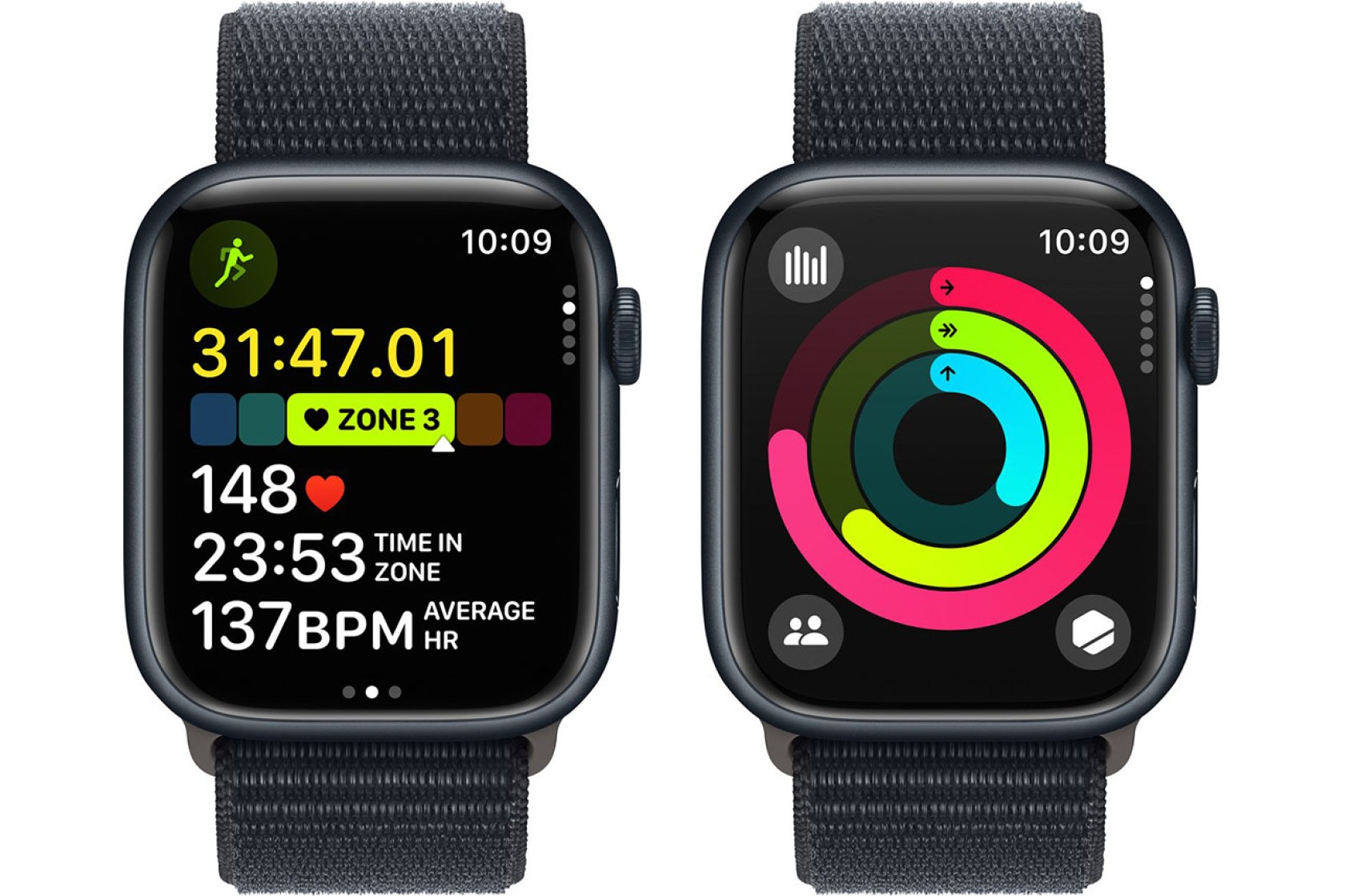 Смартгодинник Apple Watch Series 9 GPS 45mm Midnight Aluminium Case with Midnight Sport Loop