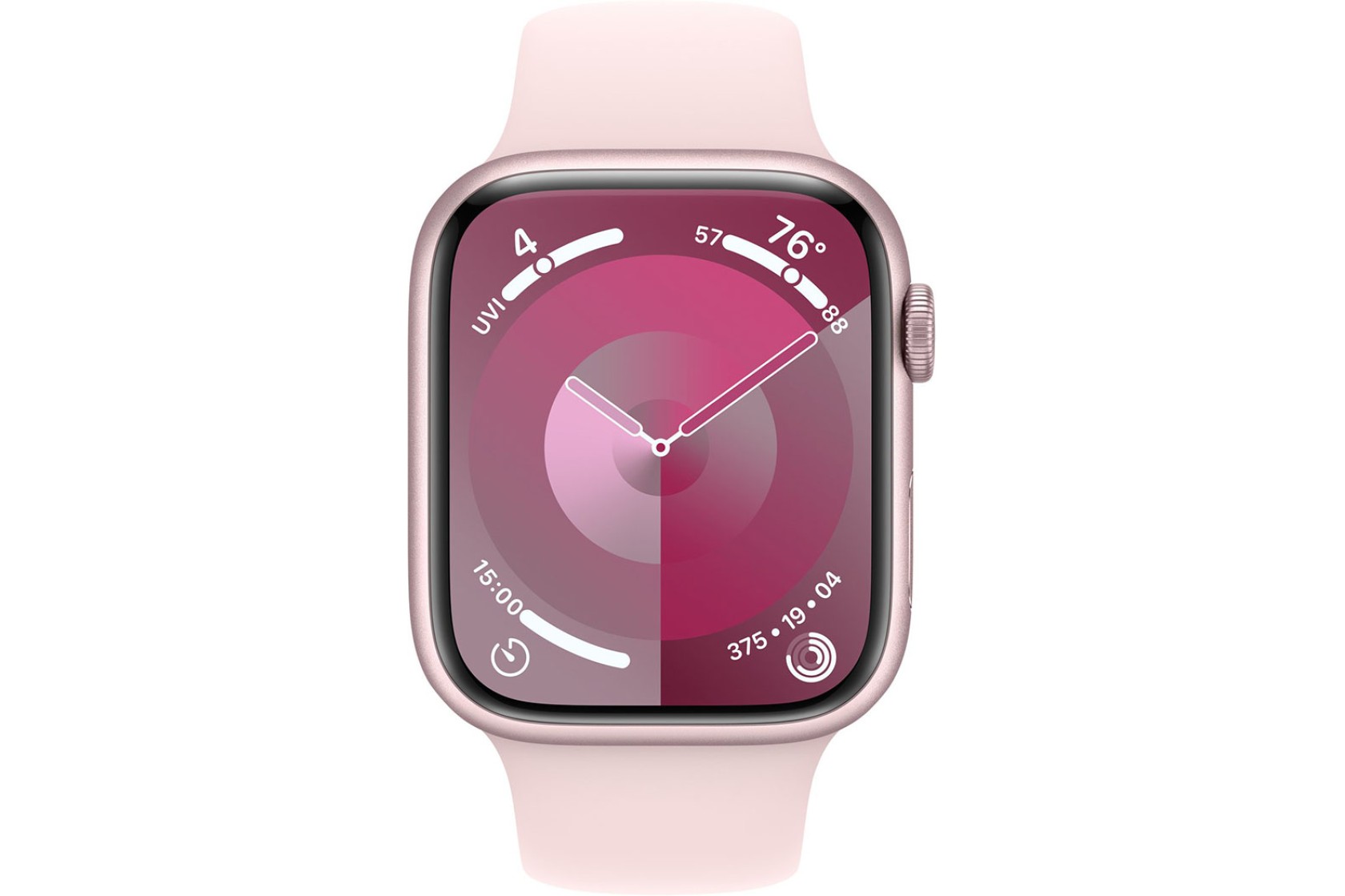 Смартгодинник Apple Watch Series 9 GPS 45mm Pink Aluminium Case with Light Pink Sport Band – M/L