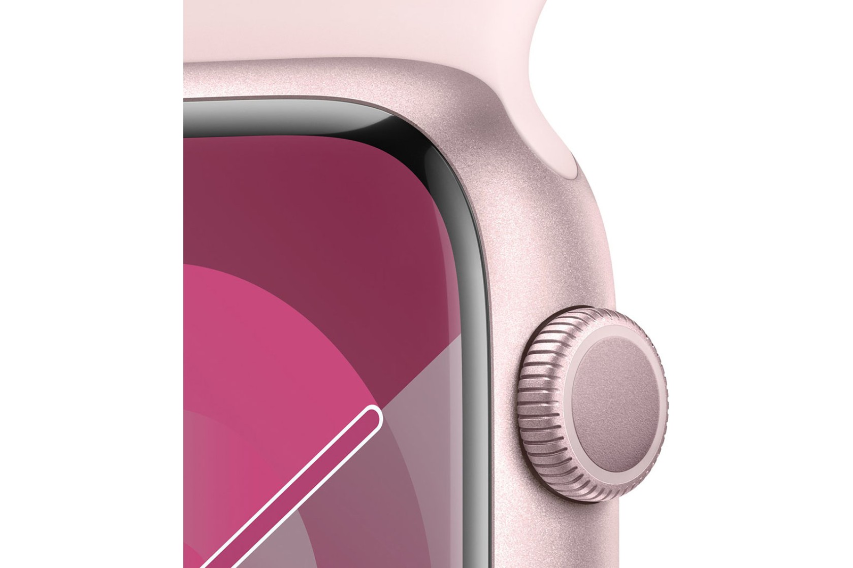 Смартгодинник Apple Watch Series 9 GPS 45mm Pink Aluminium Case with Light Pink Sport Band – S/M