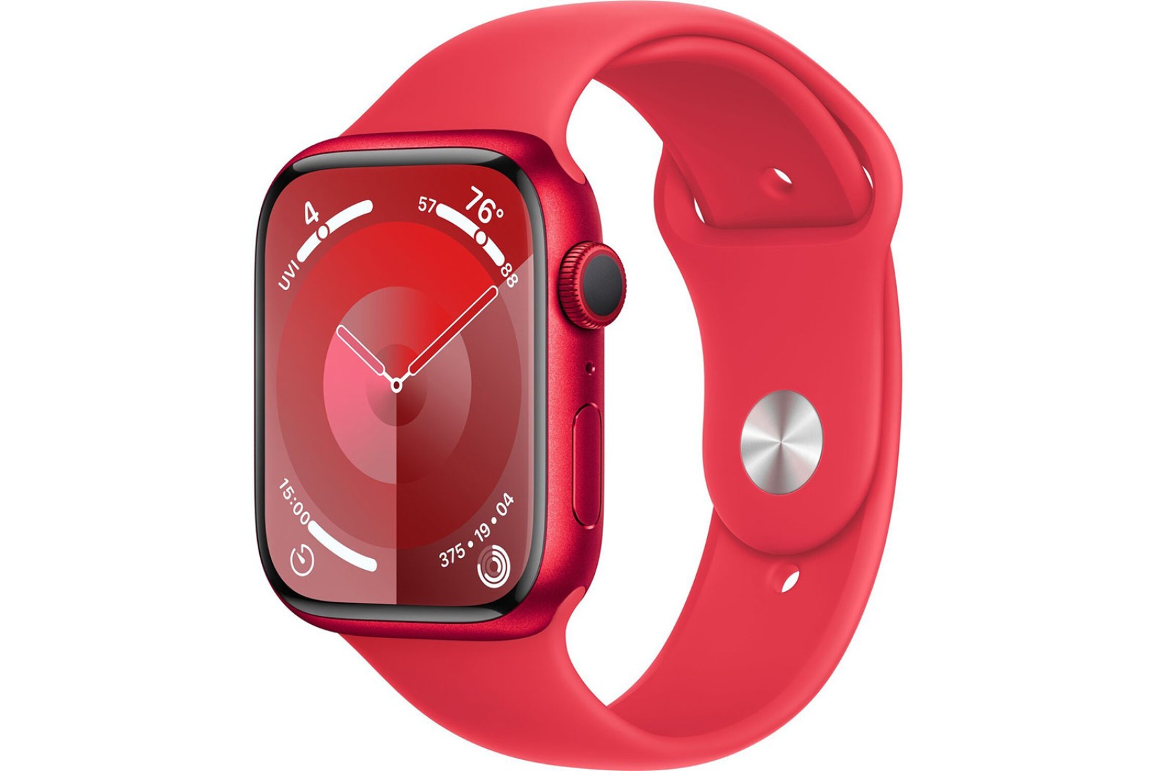 Смартгодинник Apple Watch Series 9 GPS 45mm RED Aluminium Case with RED Sport Band – M/L
