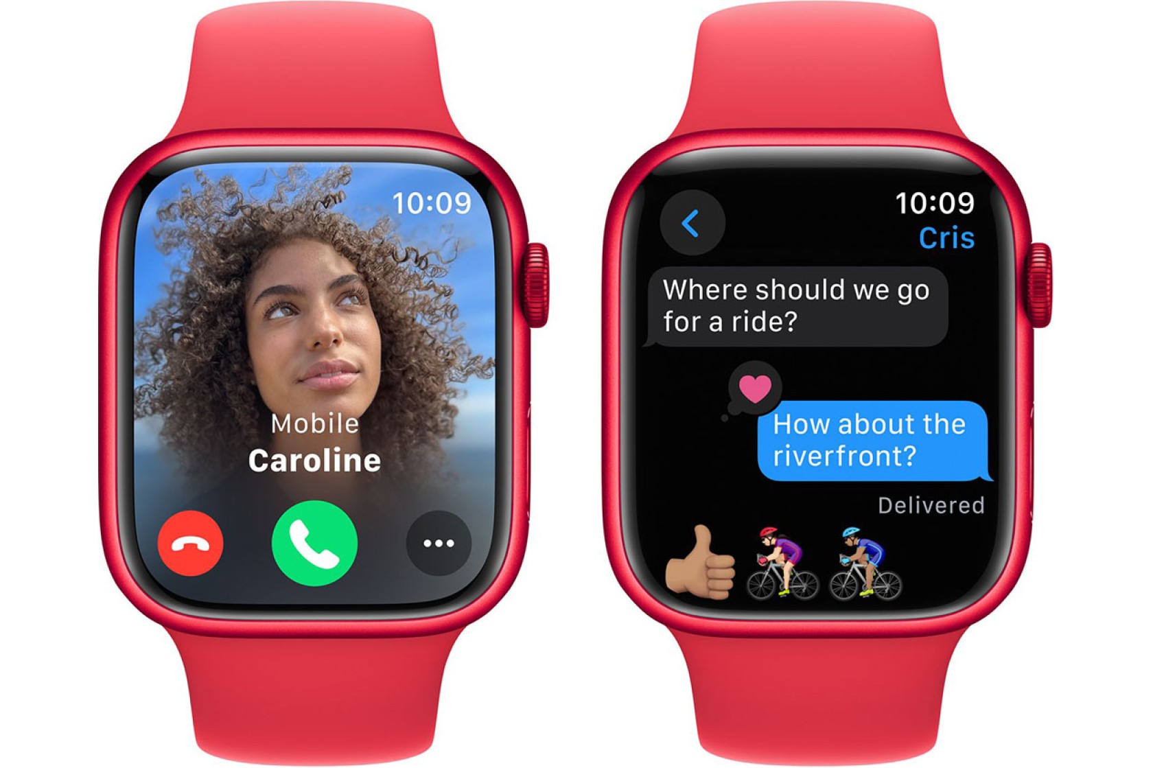 Смартгодинник Apple Watch Series 9 GPS 45mm RED Aluminium Case with RED Sport Band – S/M