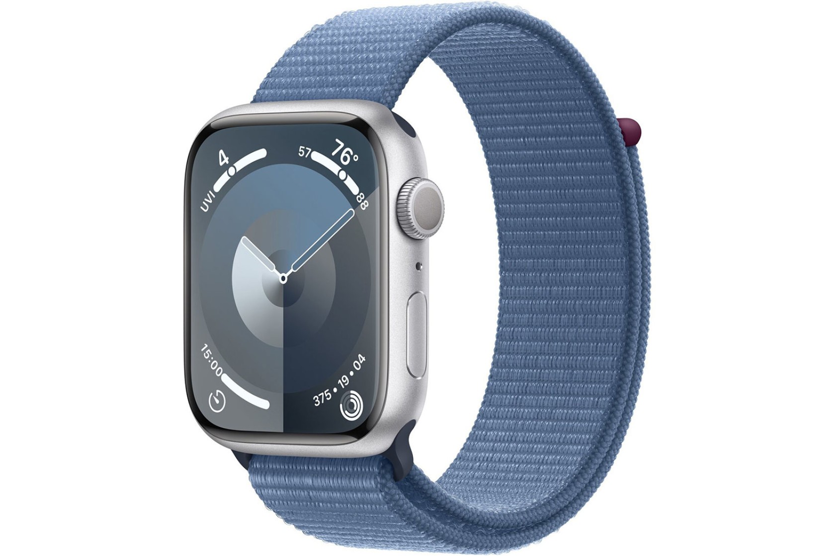 Смартгодинник Apple Watch Series 9 GPS 45mm Silver Aluminium Case with Winter Blue Sport Loop